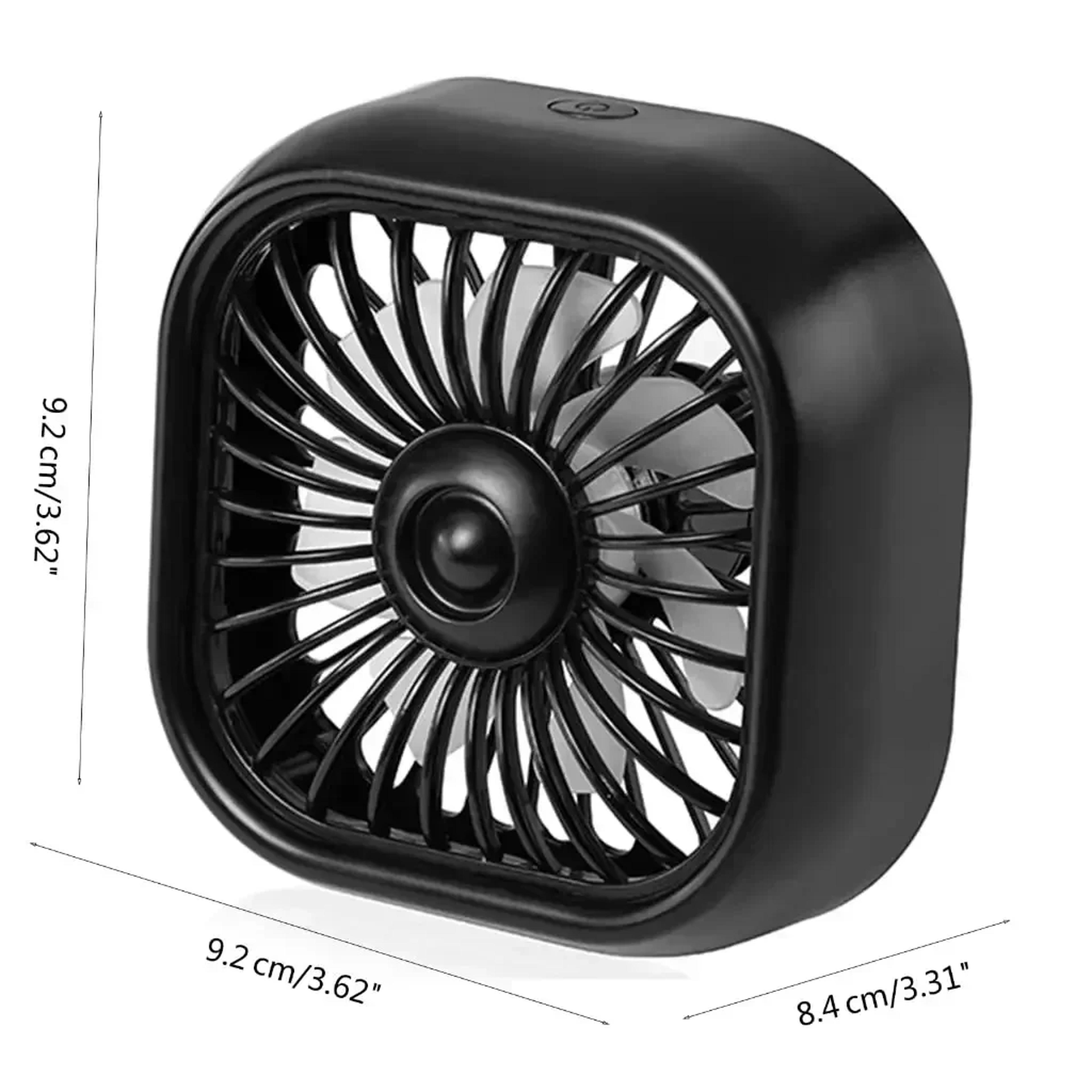 CoolBreeze USB Car Air Conditioner Fan Mini Car Cooler With 3 Speed Airflow  RGB Light 7