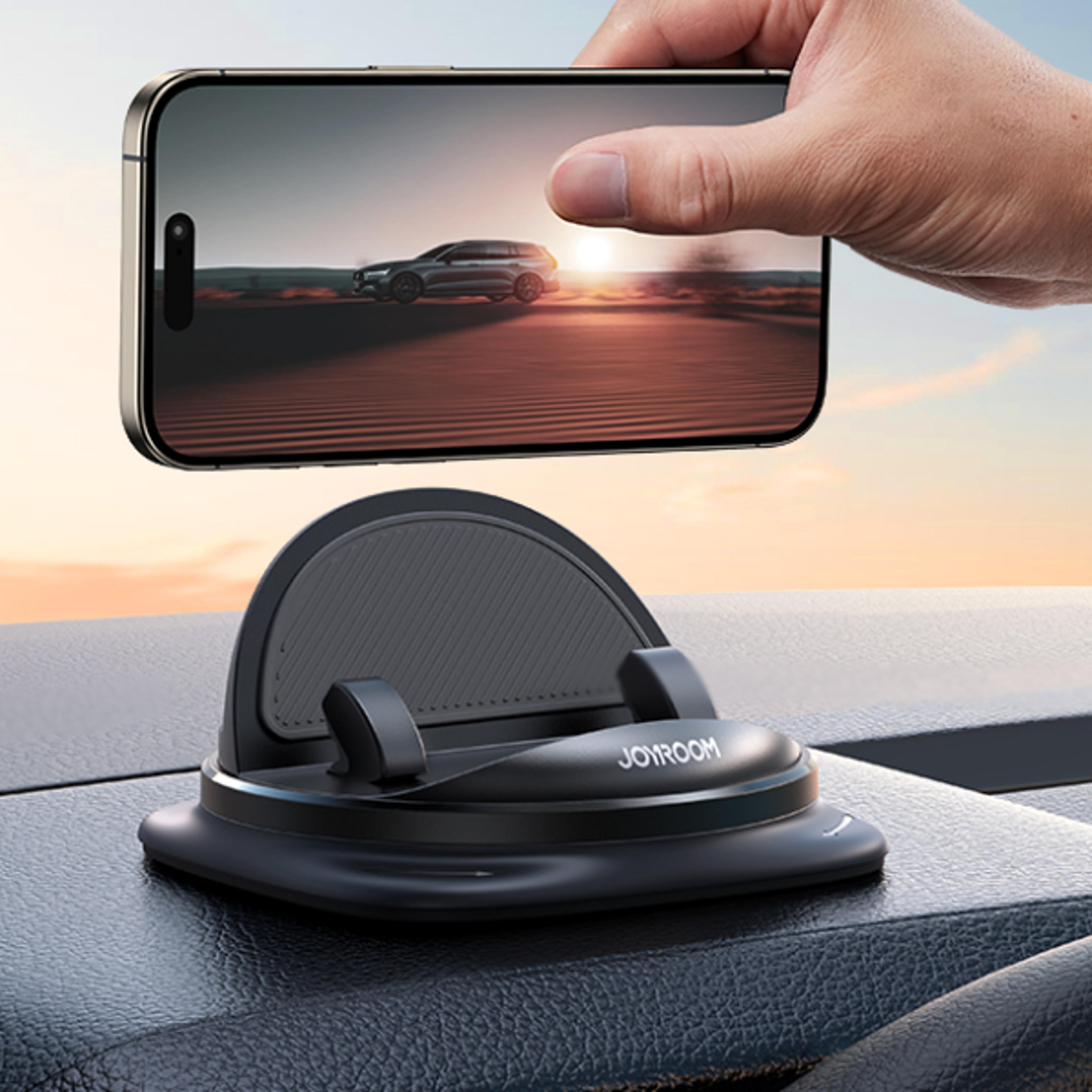 360 rotating car phone holder dashboard mount for universal smartphones