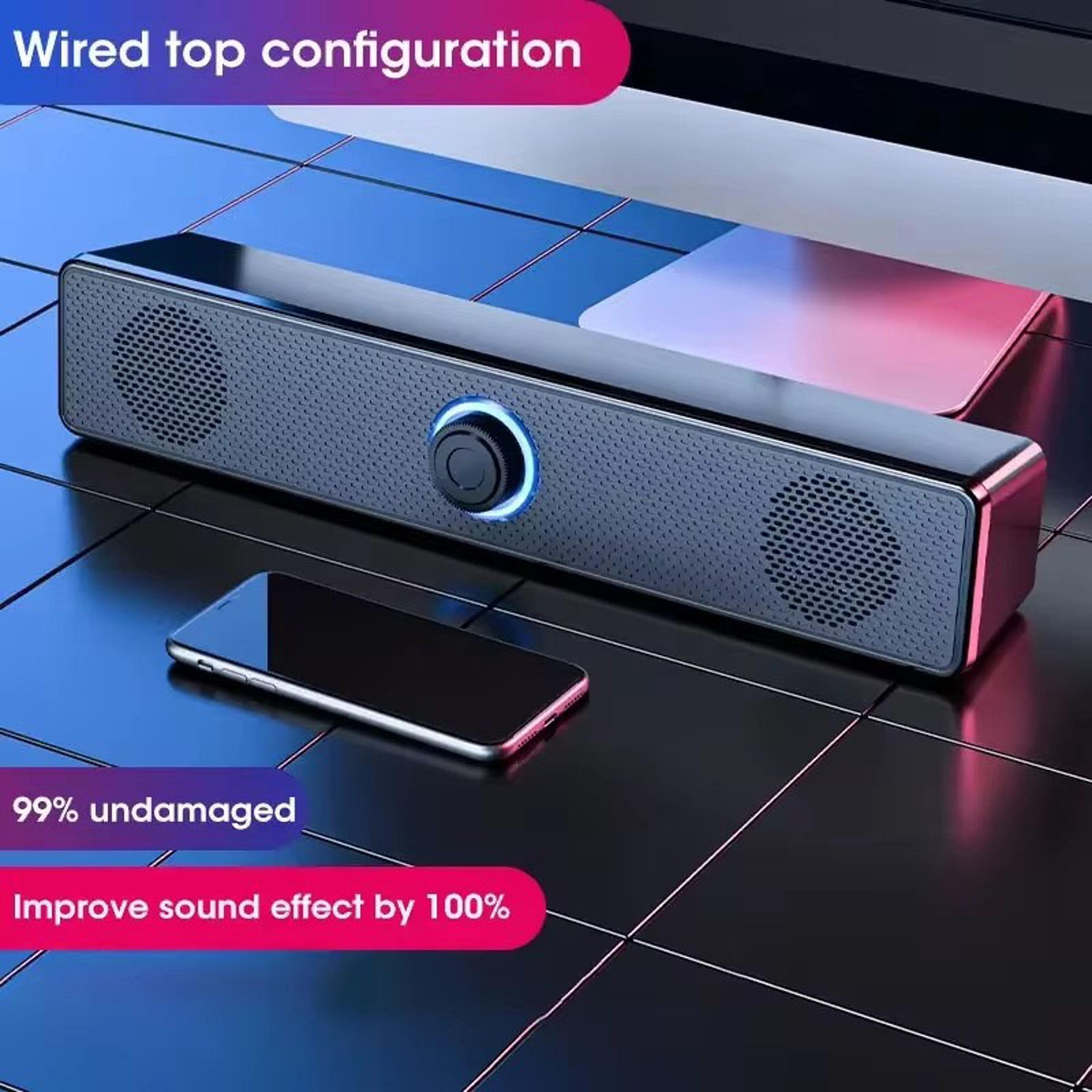 Wireless Bluetooth Soundbar USB Powered PC  TV Speaker For Gaming Laptop  Home Theater 6