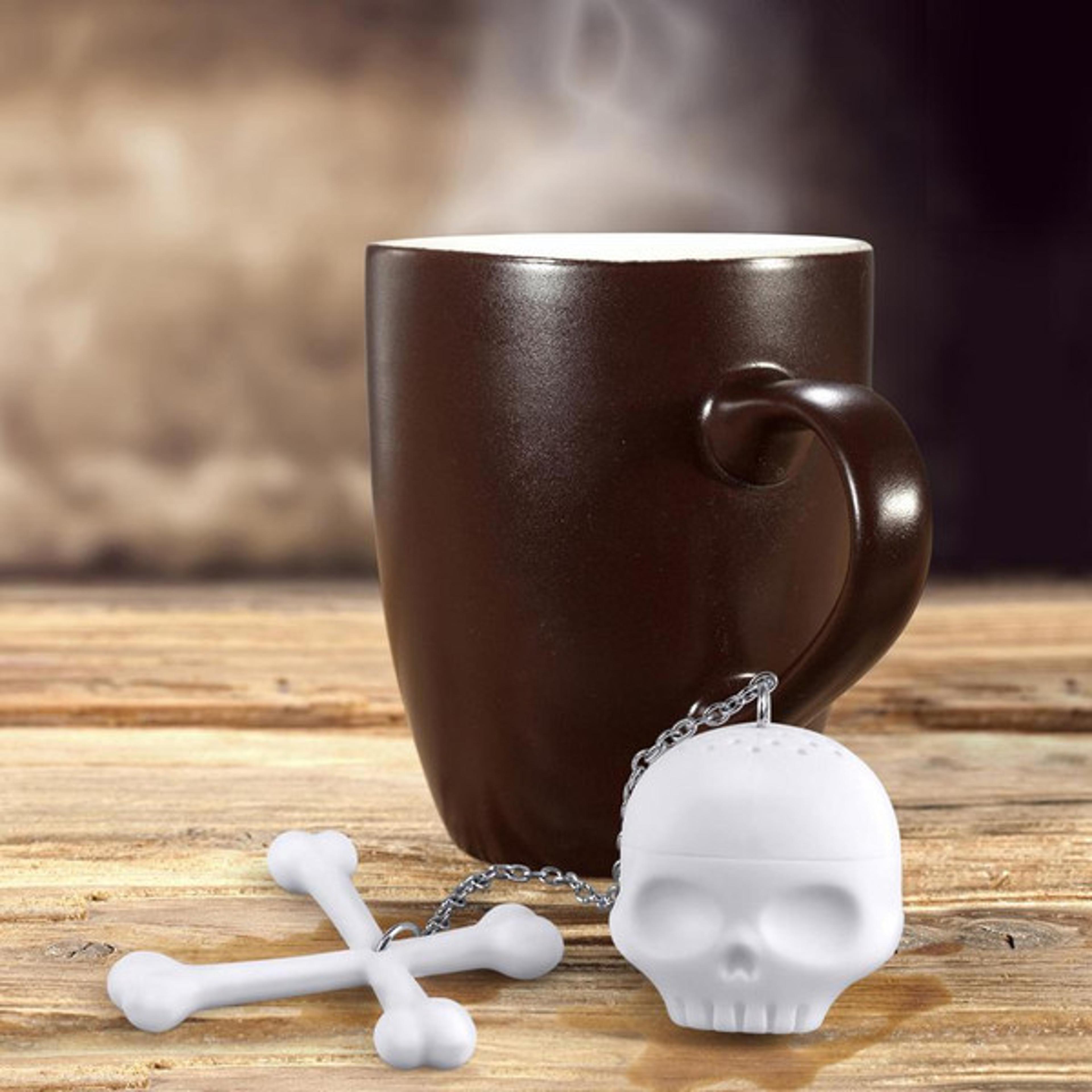 skull tea infuser