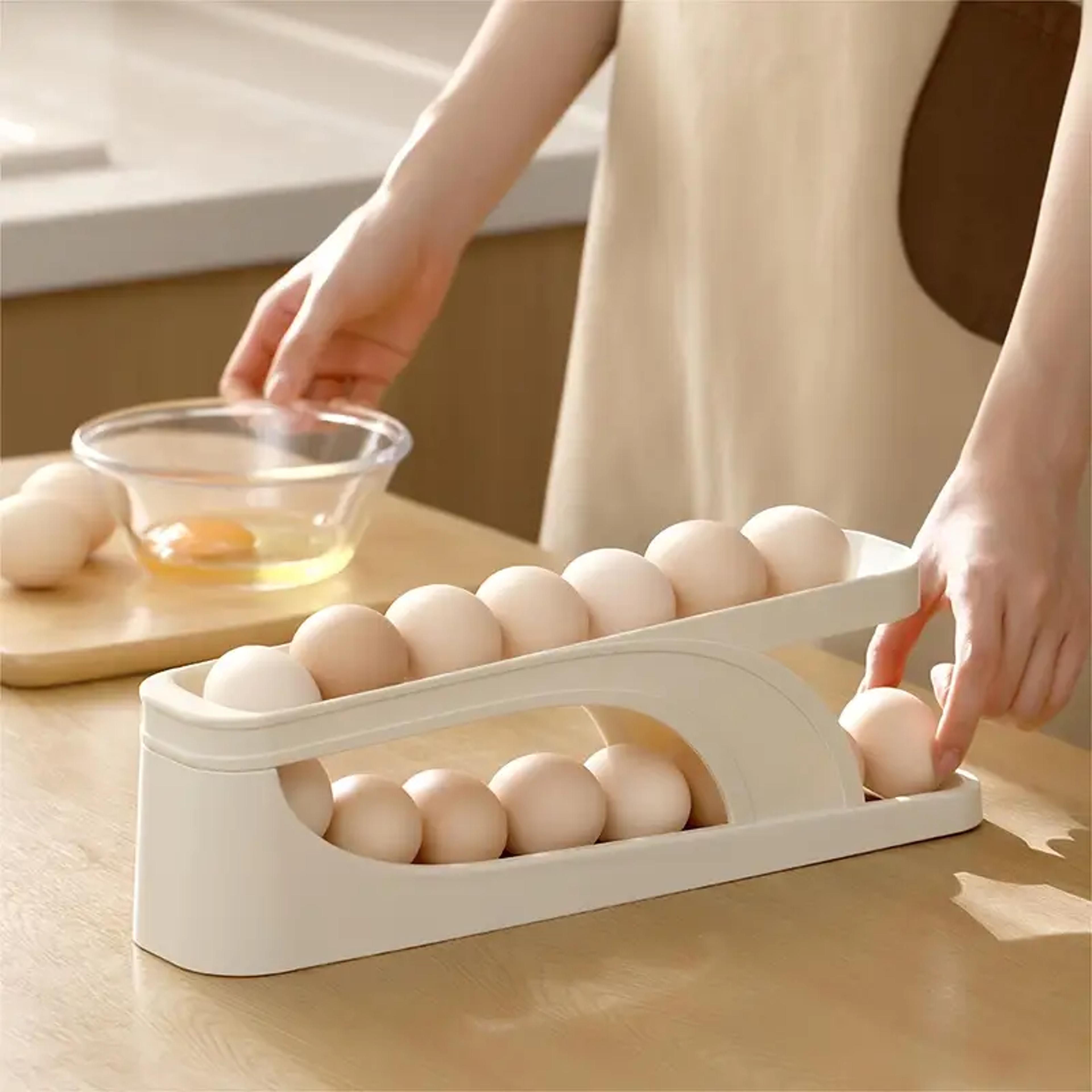 new automatic roll-down double-layer egg dispenser