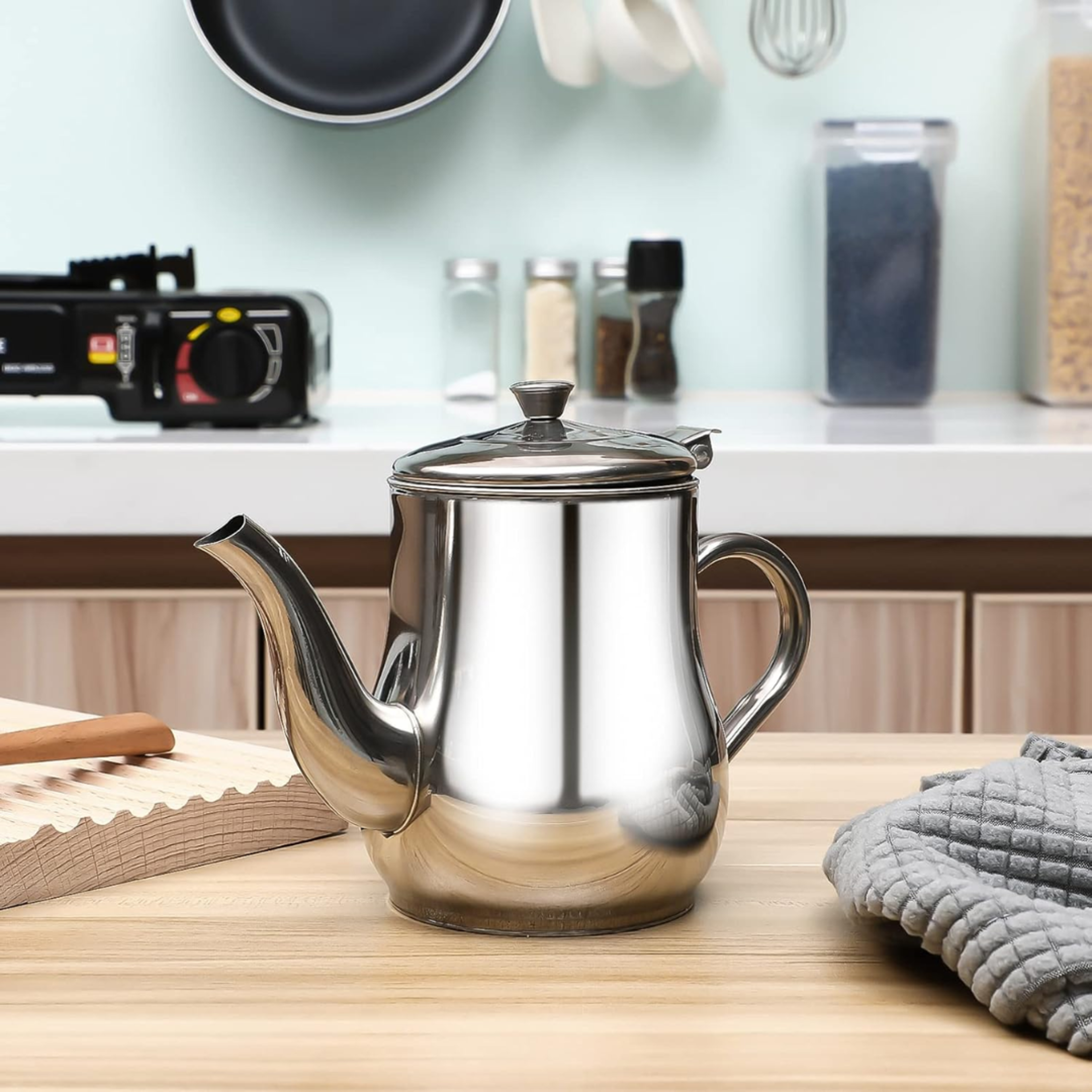 stainless steel oil filter pot