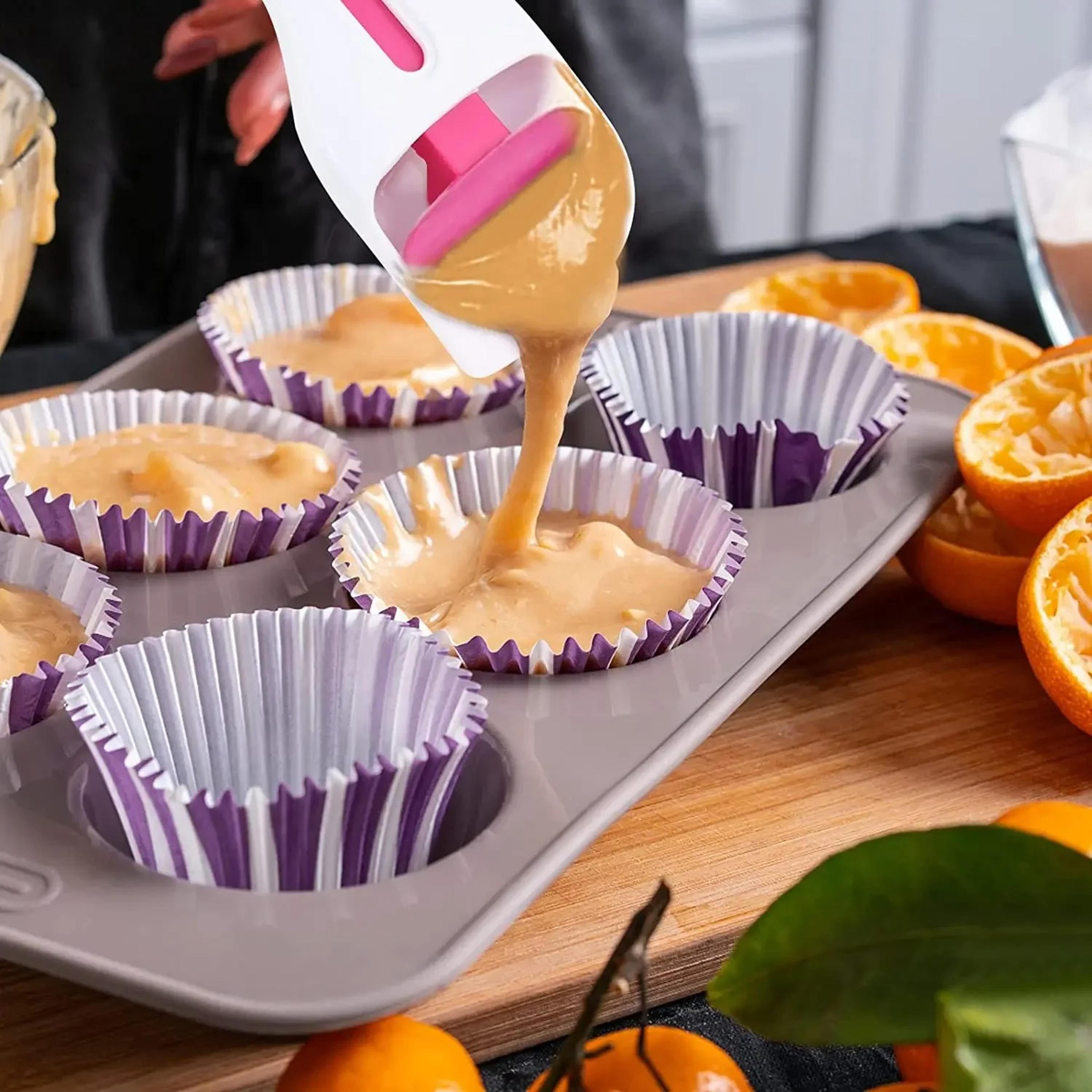mess-free cupcake batter scoop – labor-saving baking tool