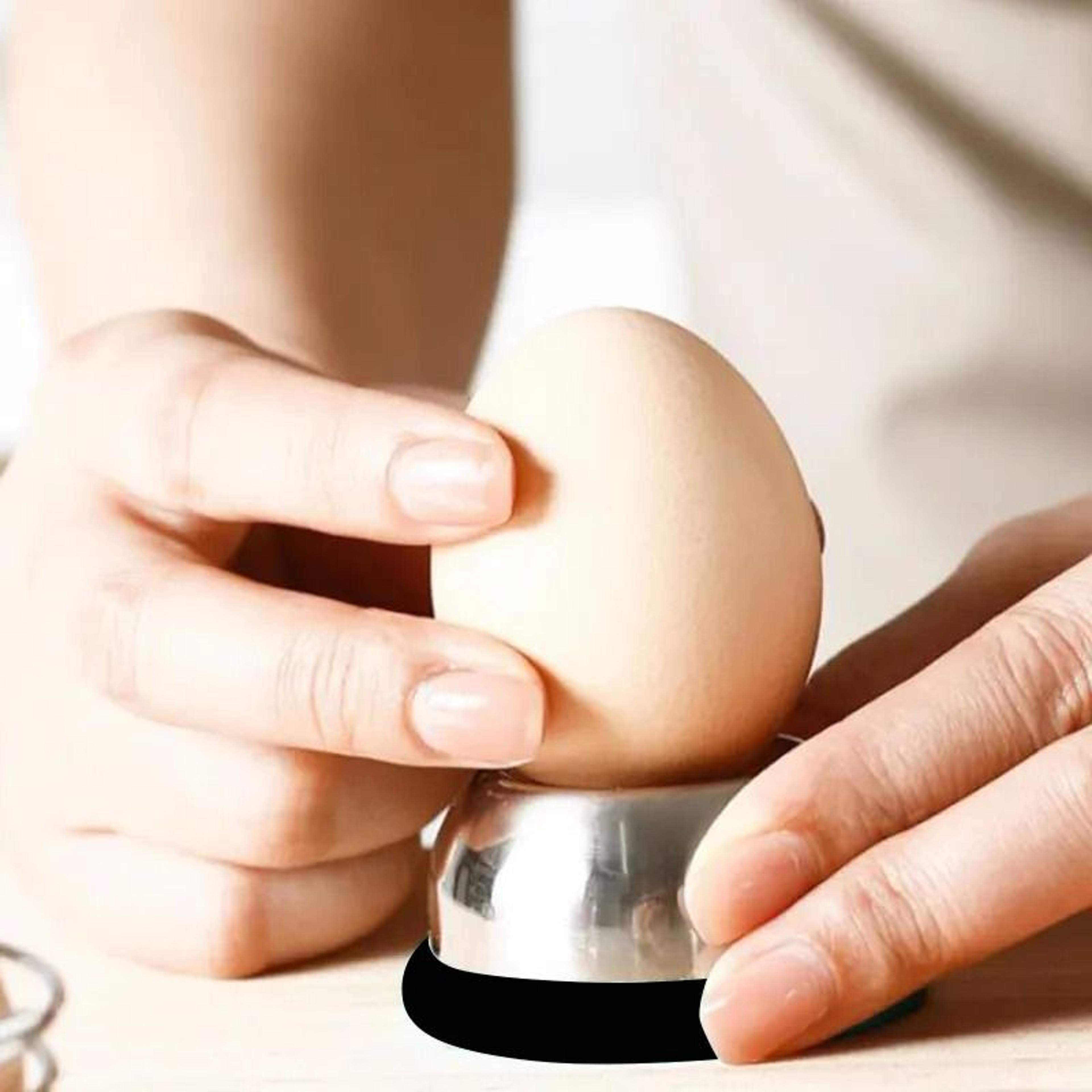 premium stainless steel egg piercer – easy hole puncher for perfect boiled eggs