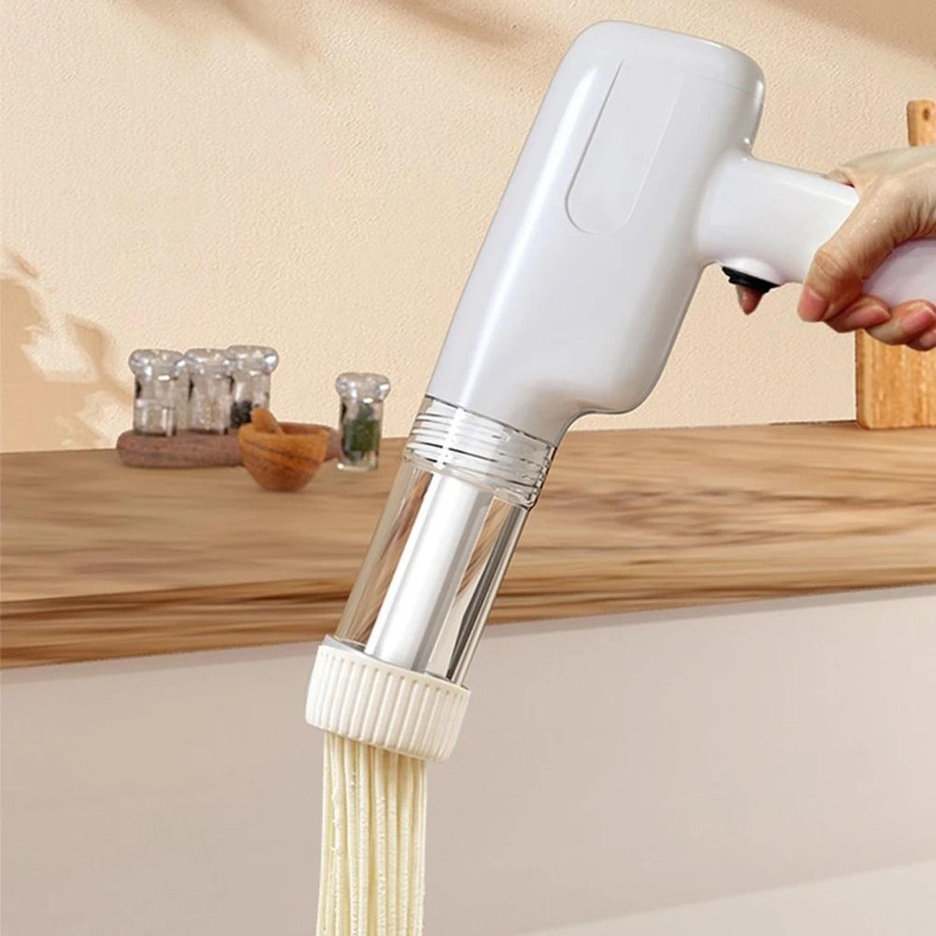 rechargeable electric pasta maker | portable noodle machine with 6 molds