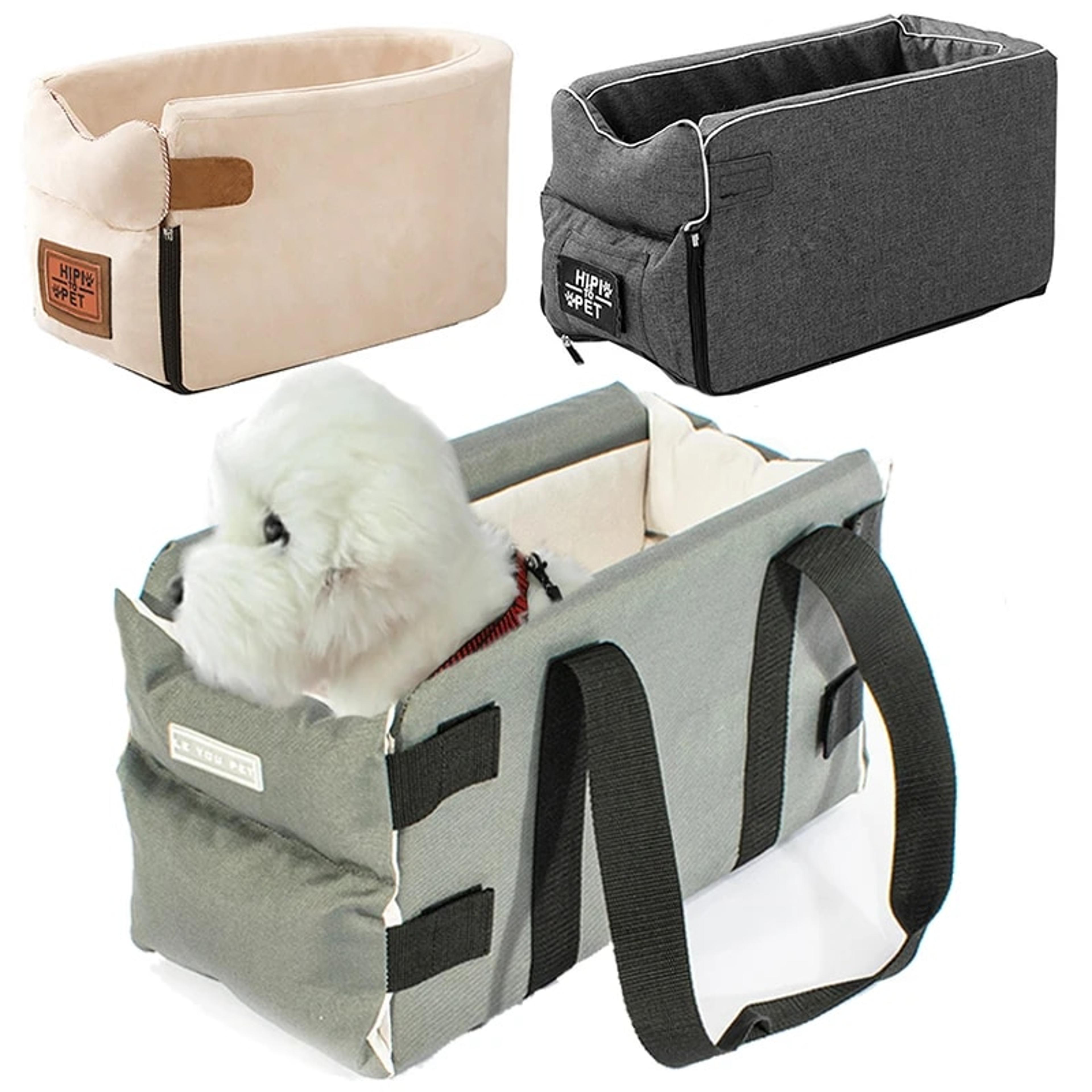 portable pet car seat: safe nonslip carrier for small dog/cat travel
