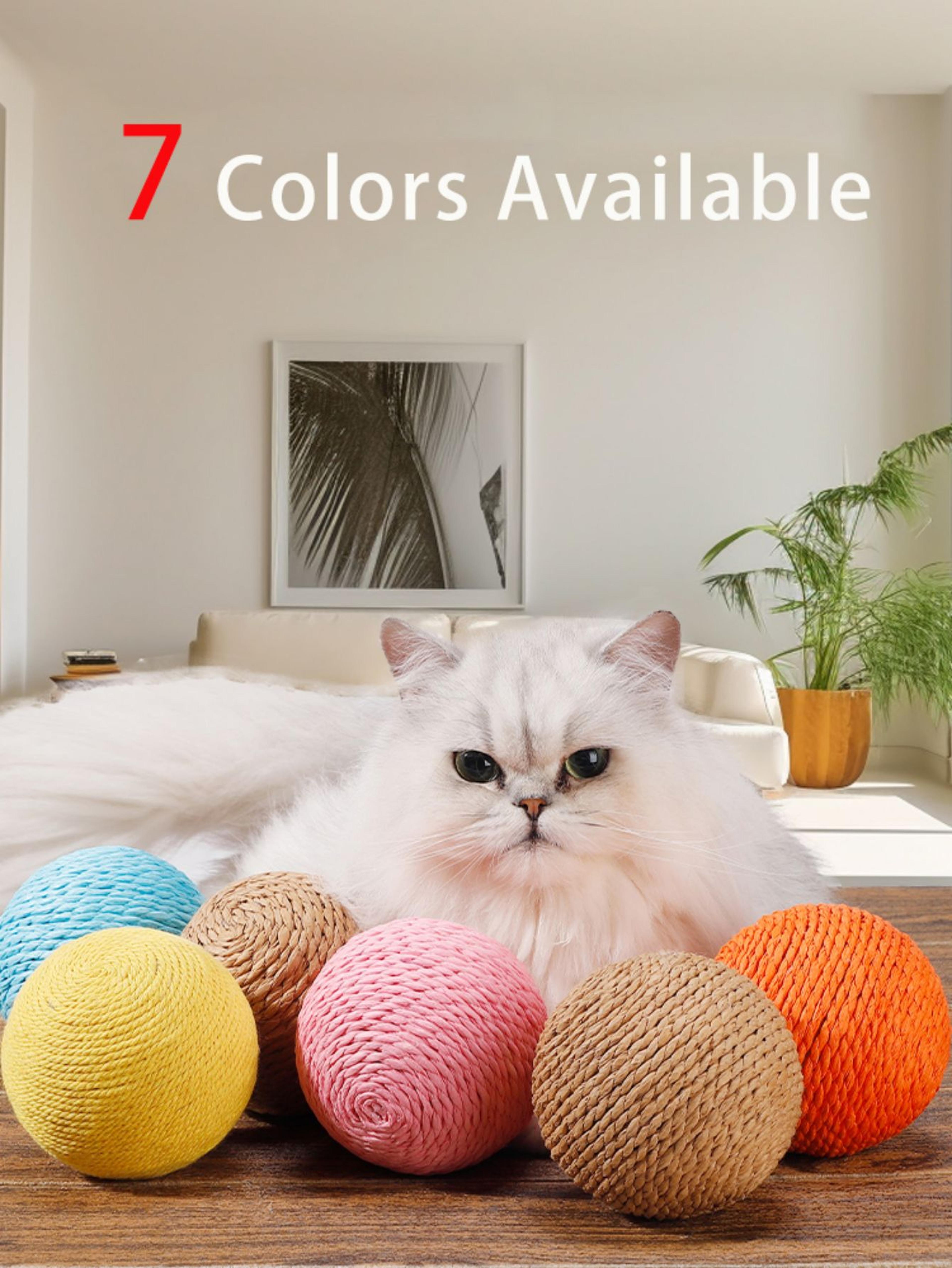 Cat Scratching Ball Toy For Teeth Cleaning  Healthy Play 2