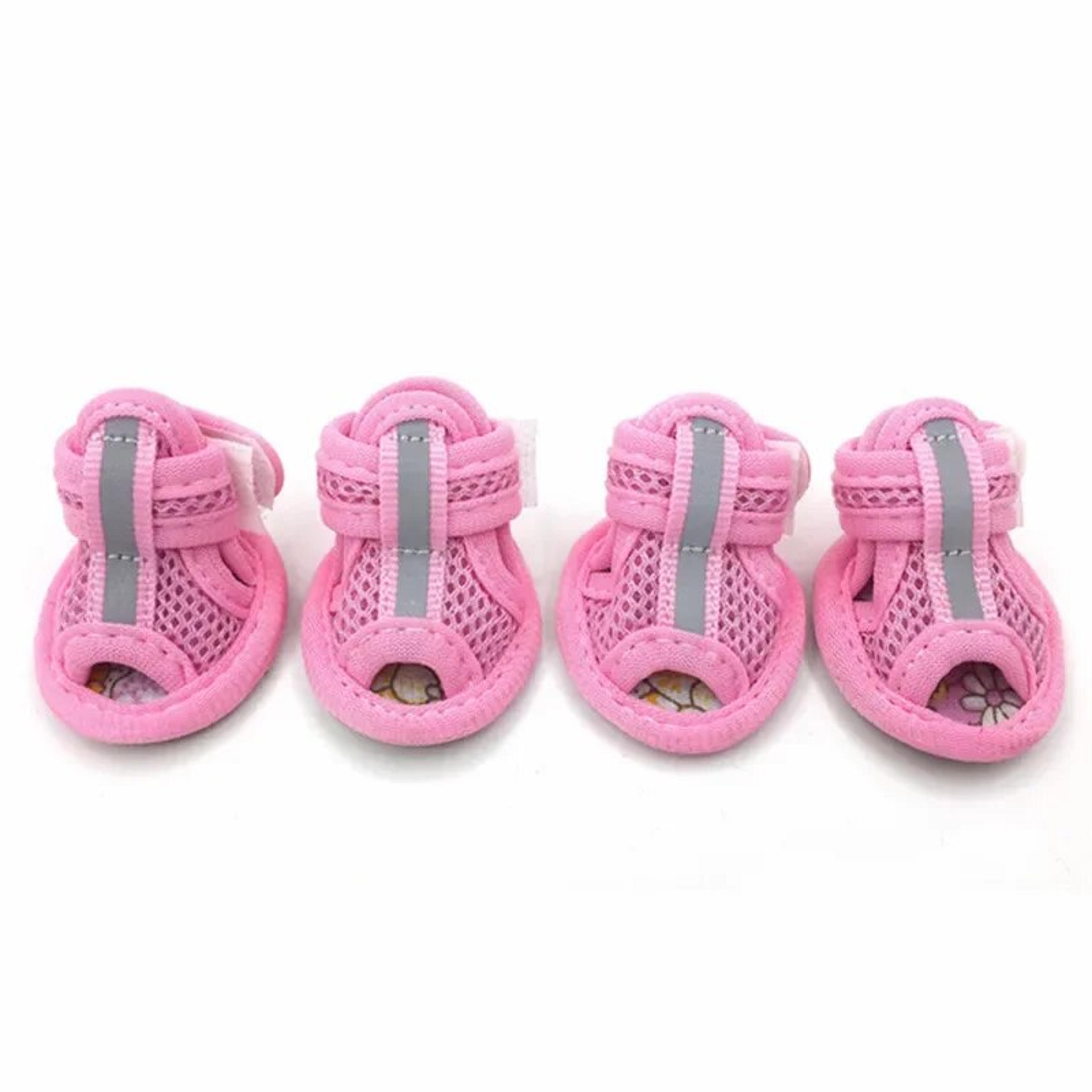 llV34pcsetSummerNonslipBreathableDogShoesSandalsforSmallDogsPetDogSocksSneakersjpg
