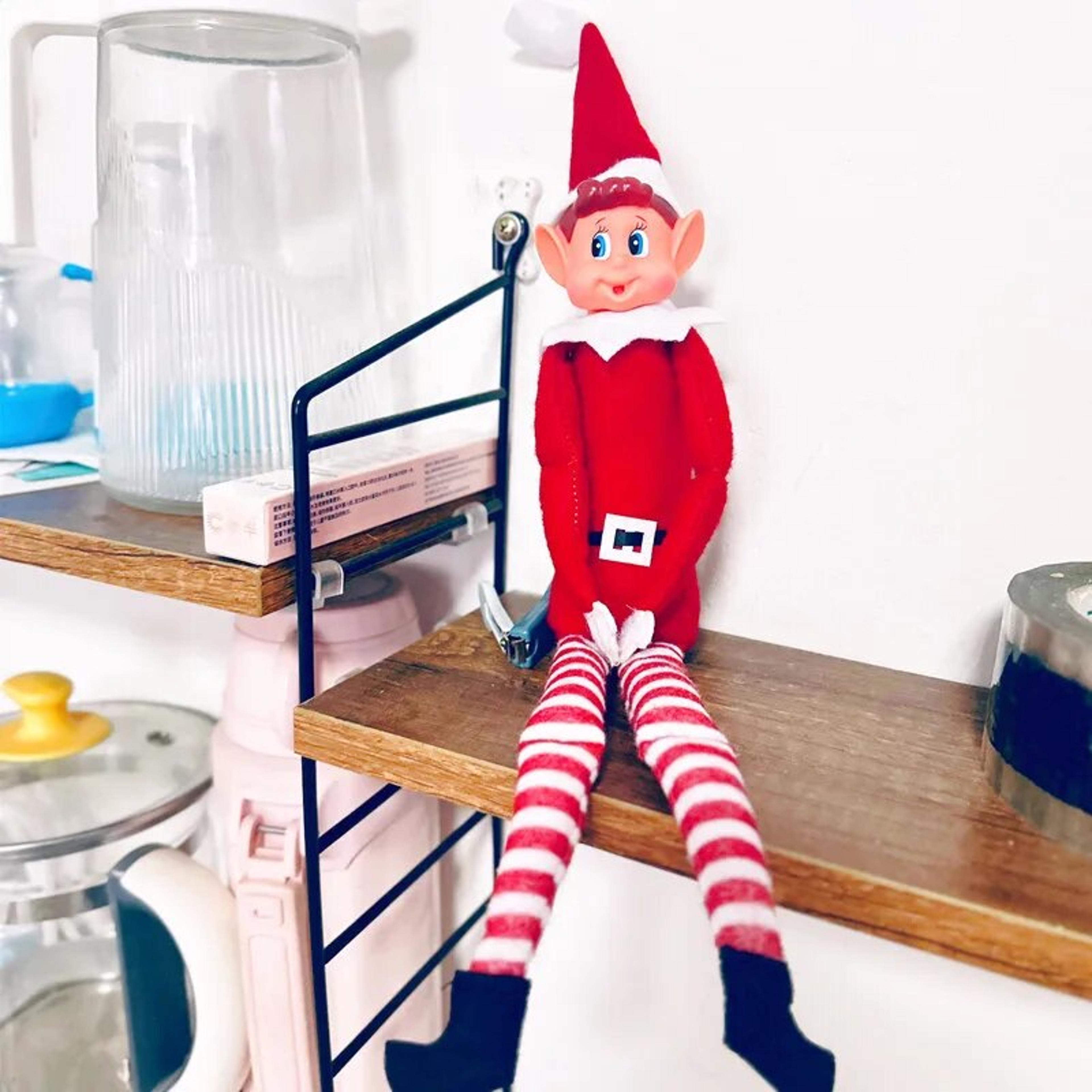christmas elf doll: new fairy doll accessories for desk decoration - home accessories fairy statues cats
