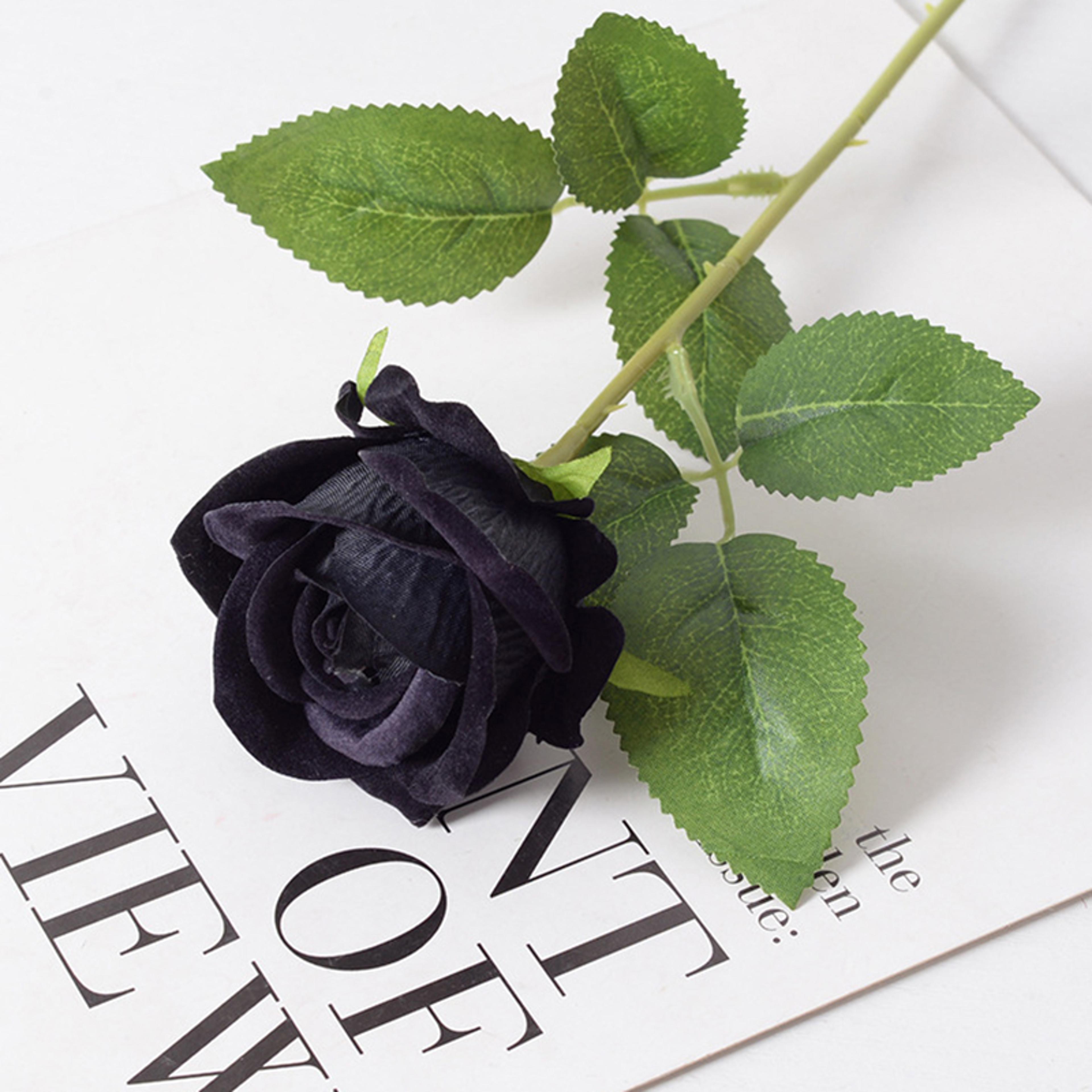Red Rose Artificial Flowers Long Branch Rose For Wedding Home Decoration Fake Roses For DIY Supplie 15