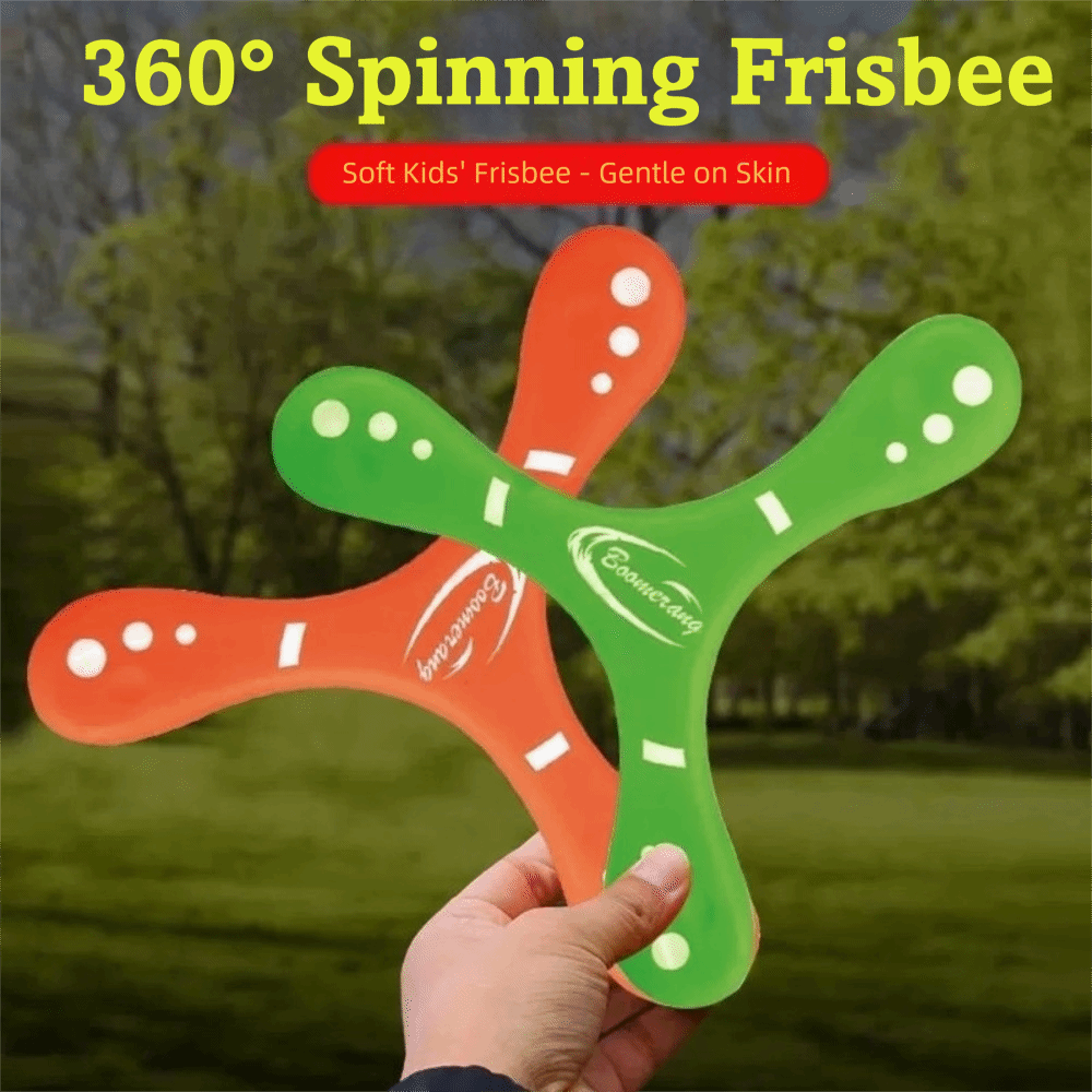 kids boomerang toy soft eva returning flying disc for outdoor fun