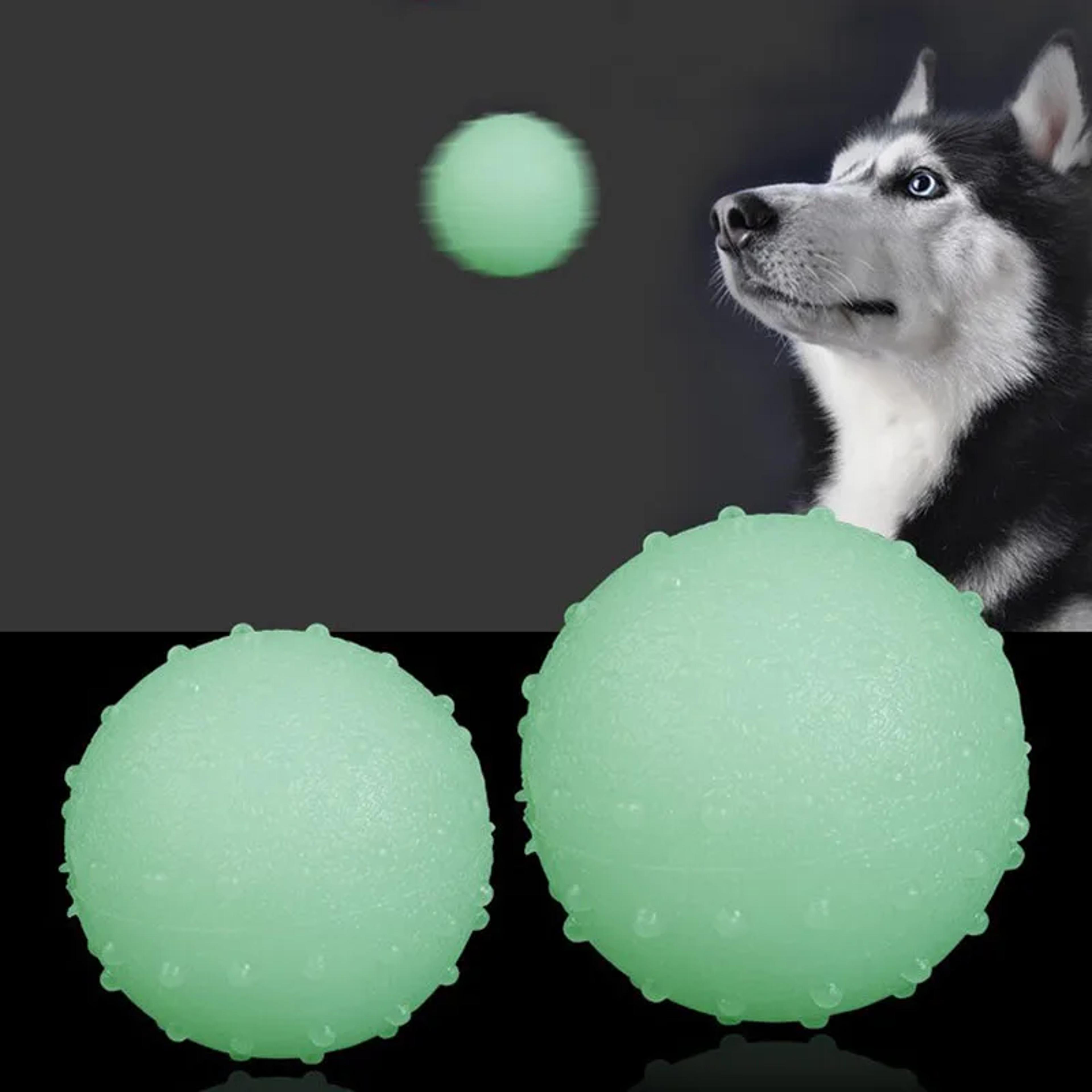 reflective bounce dog ball toy for fetch, training & interactive play
