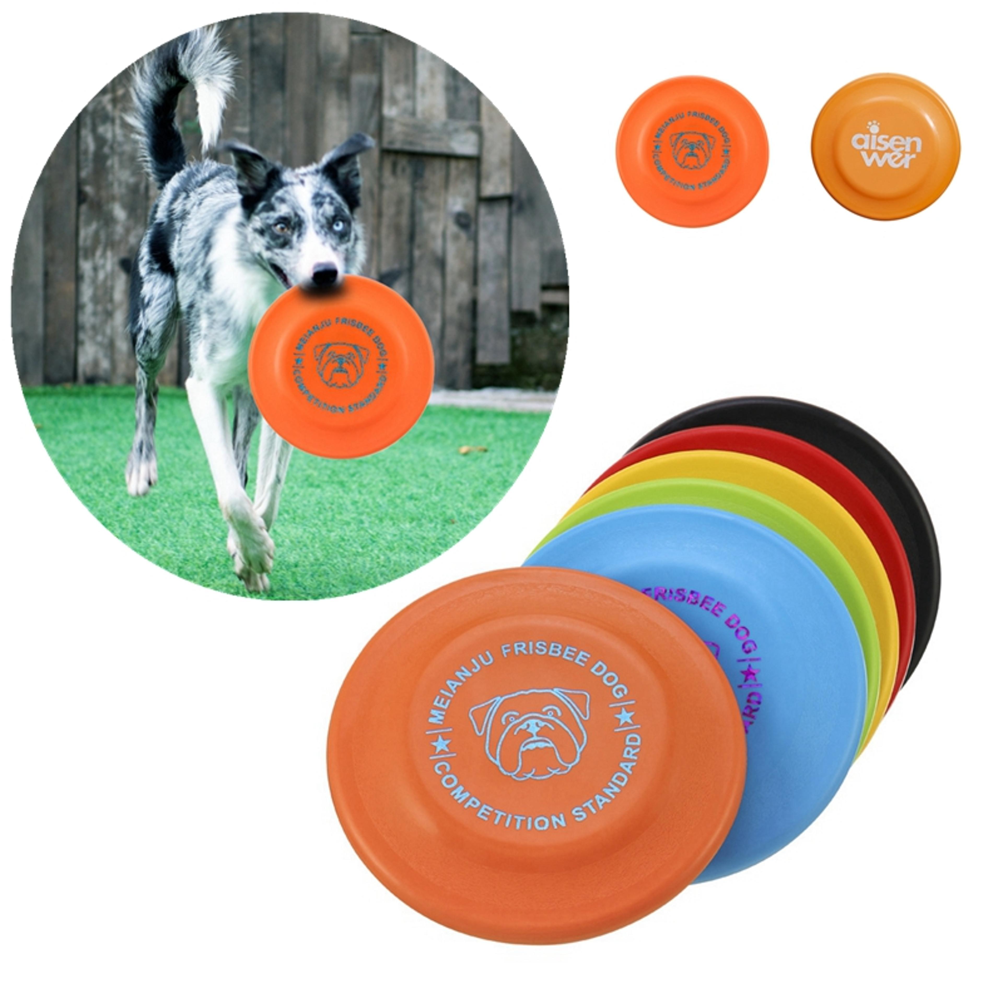 soft silicone dog frisbee for training and fetch