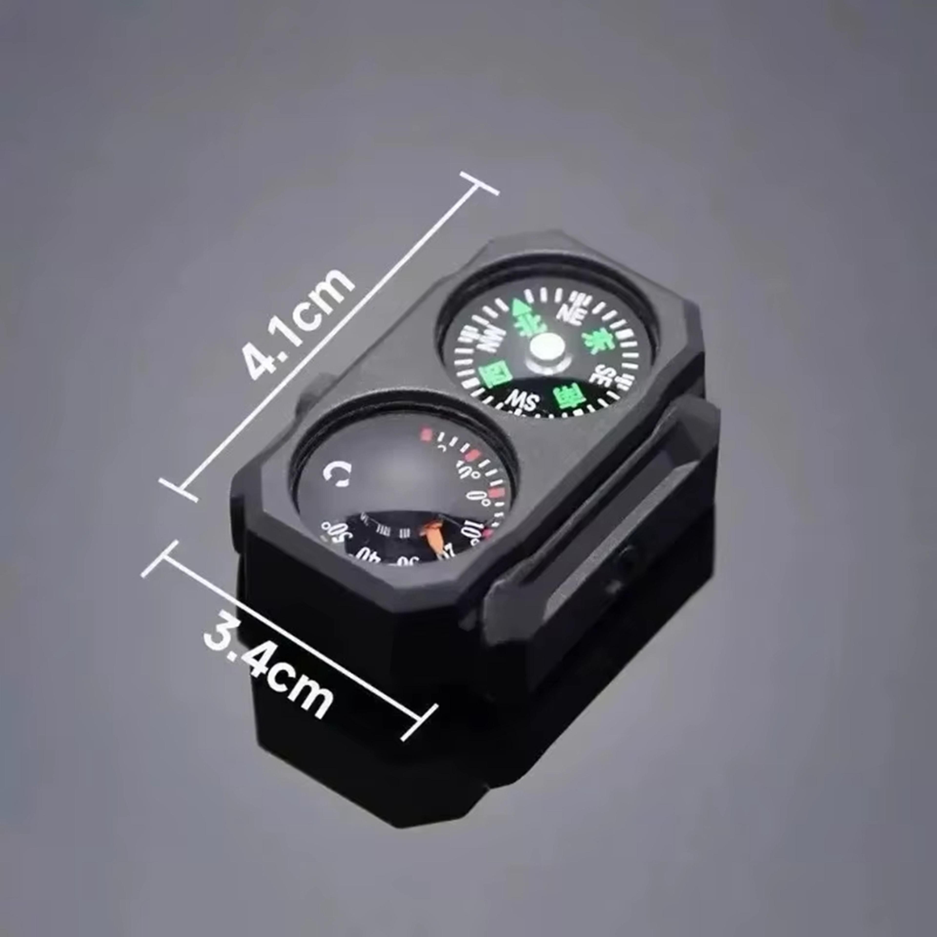 picatinny rail compass and thermometer for airsoft and outdoor gear