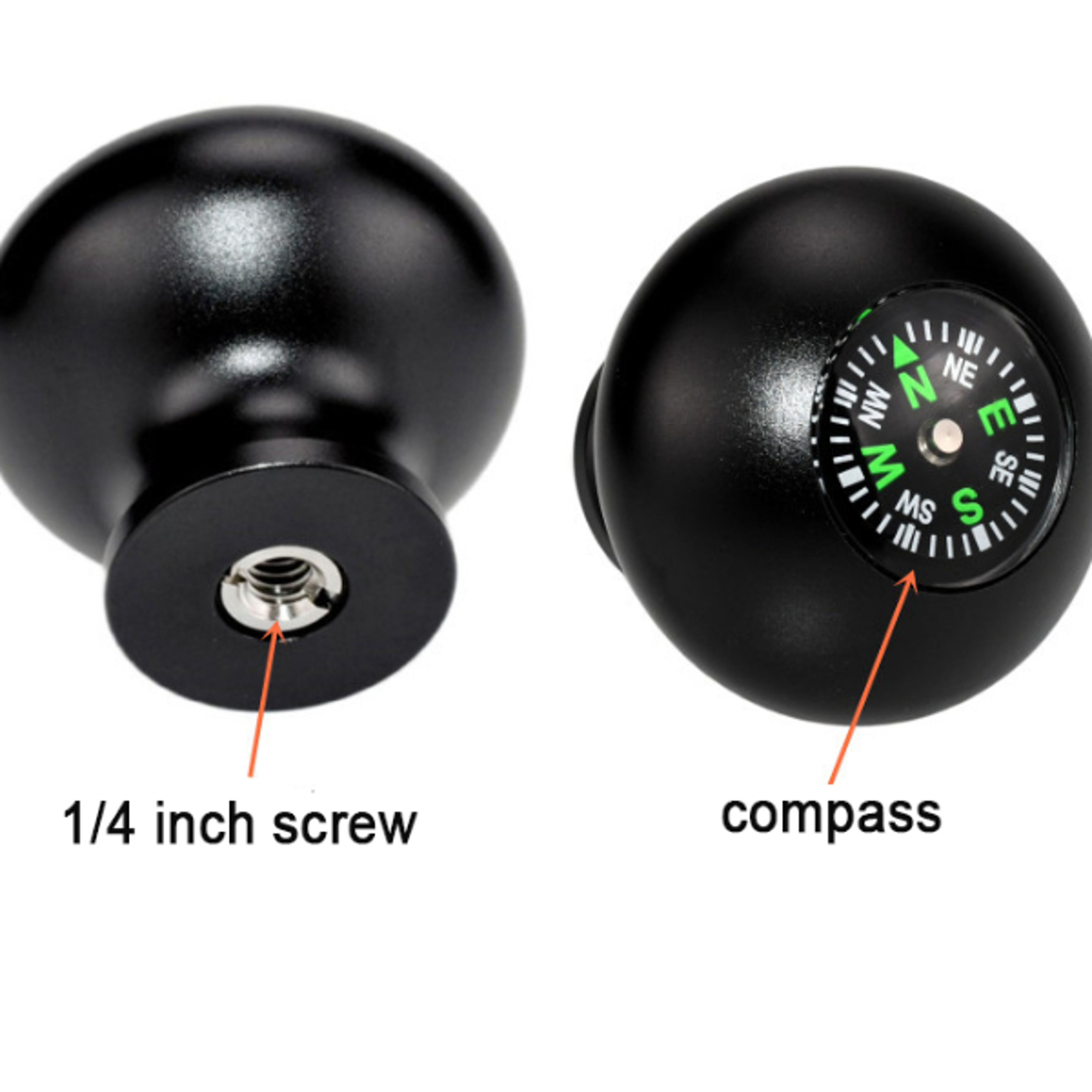 compass camera monopod handle for trekking pole hiking stick mount
