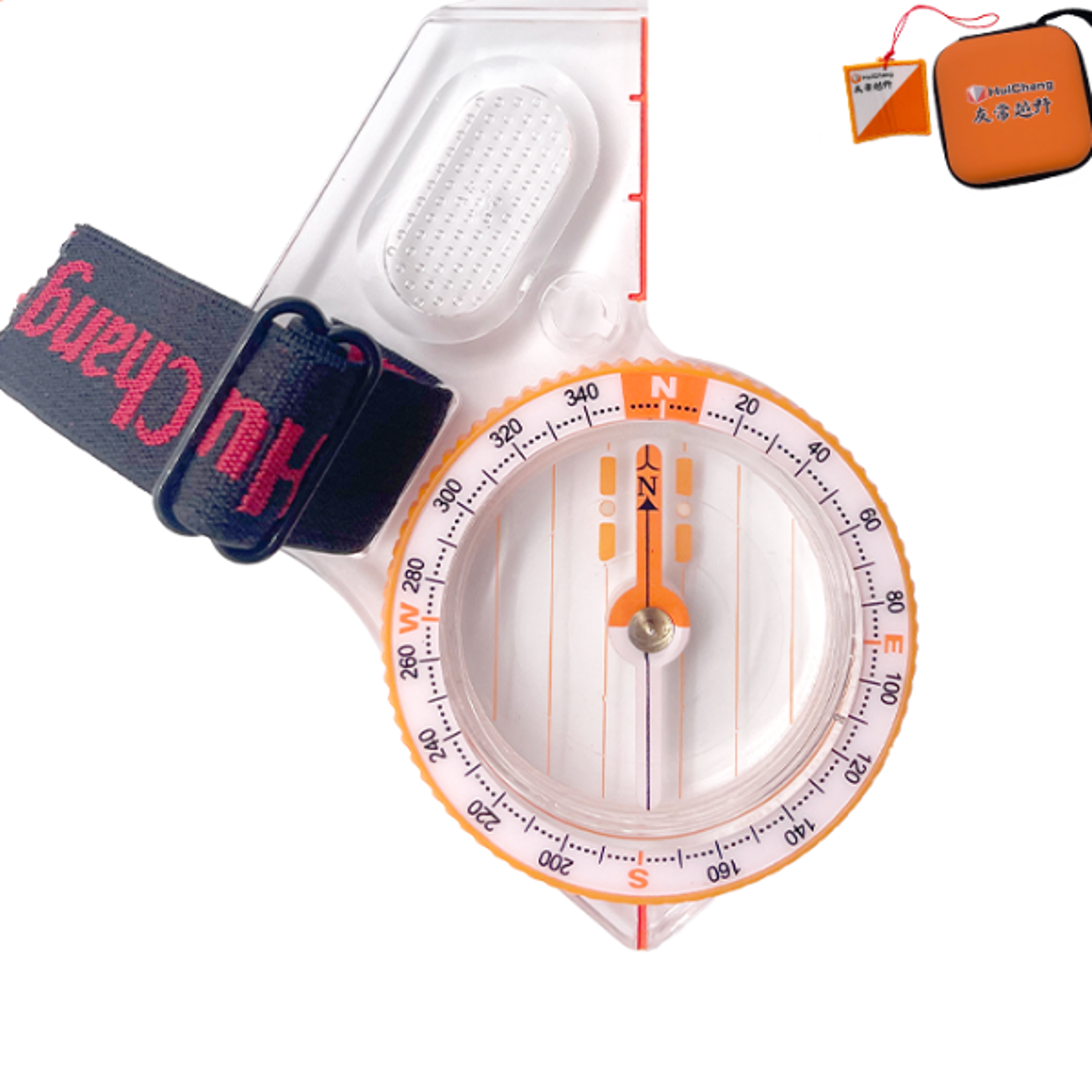 orienteering compass with scale ruler for map reading and outdoor navigation