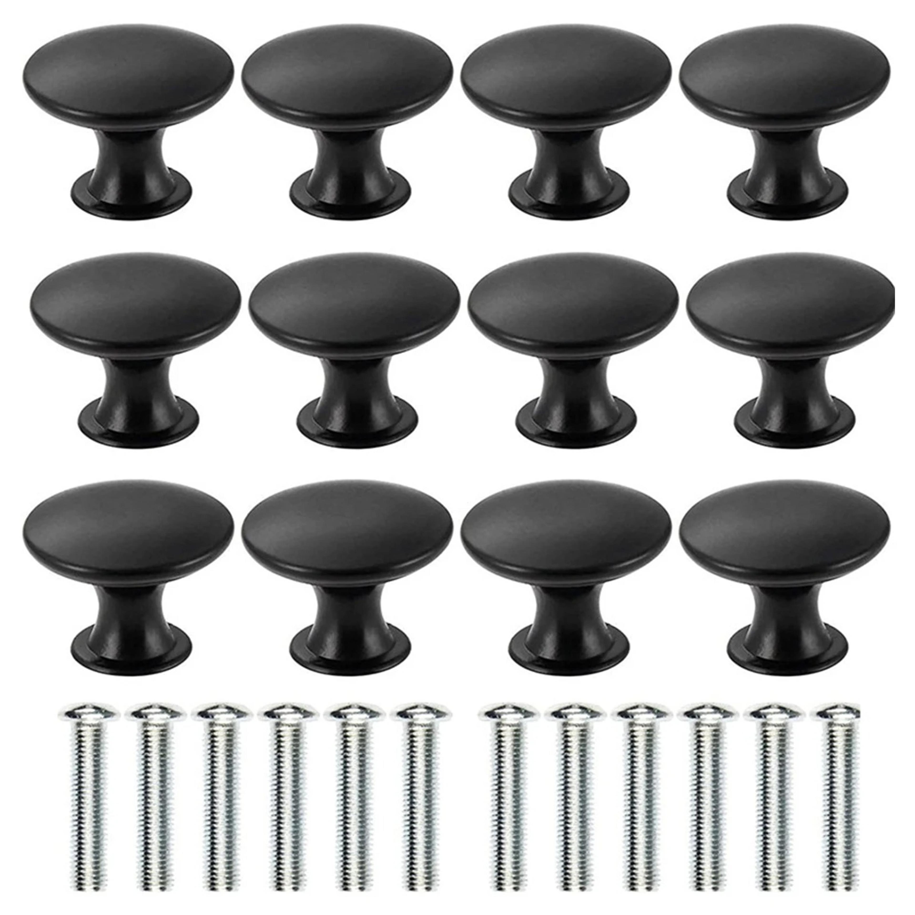 black cabinet knobs single hole matte cabinet hardware