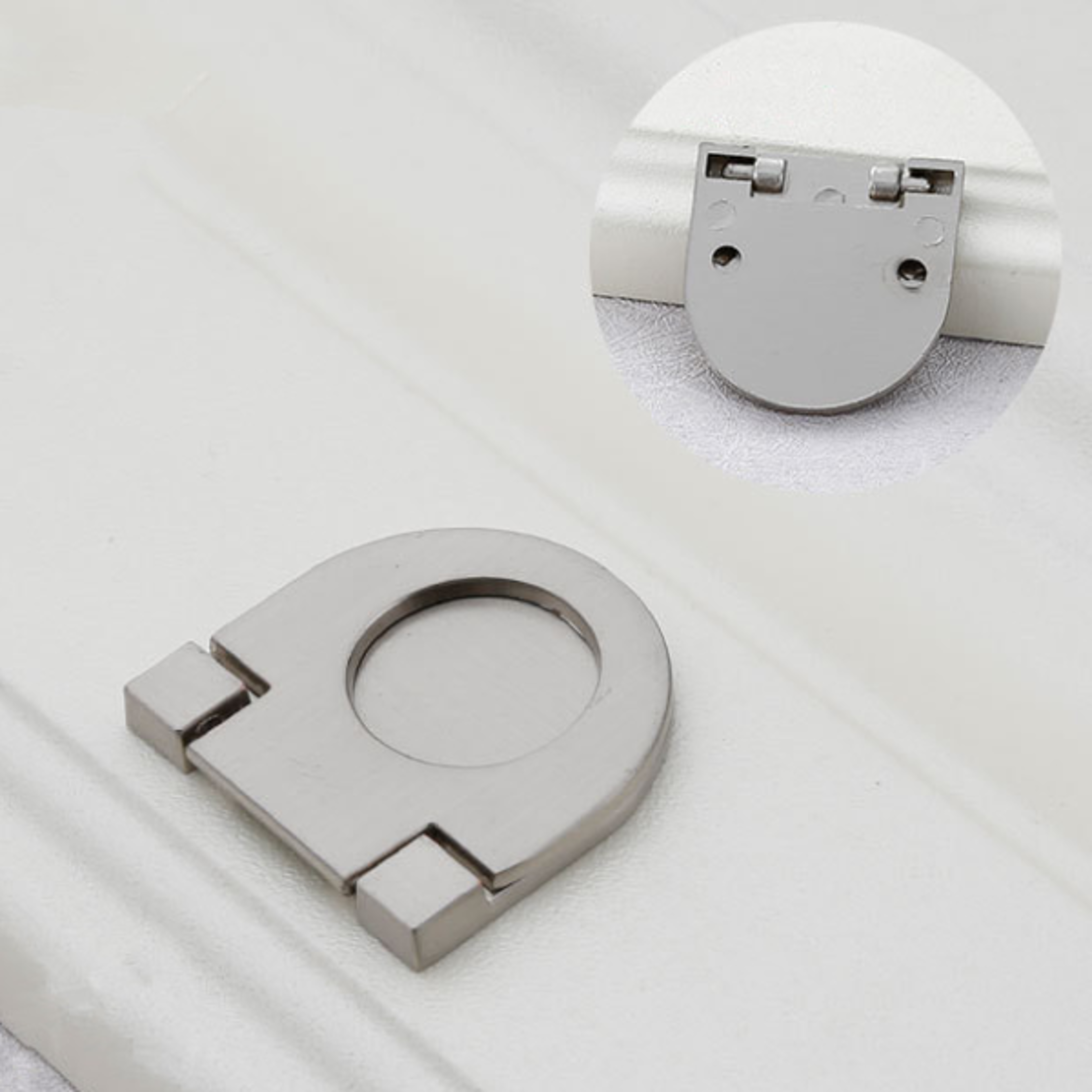 Modern Zinc Alloy Recessed Cabinet Pull Hidden Wardrobe Door Handle