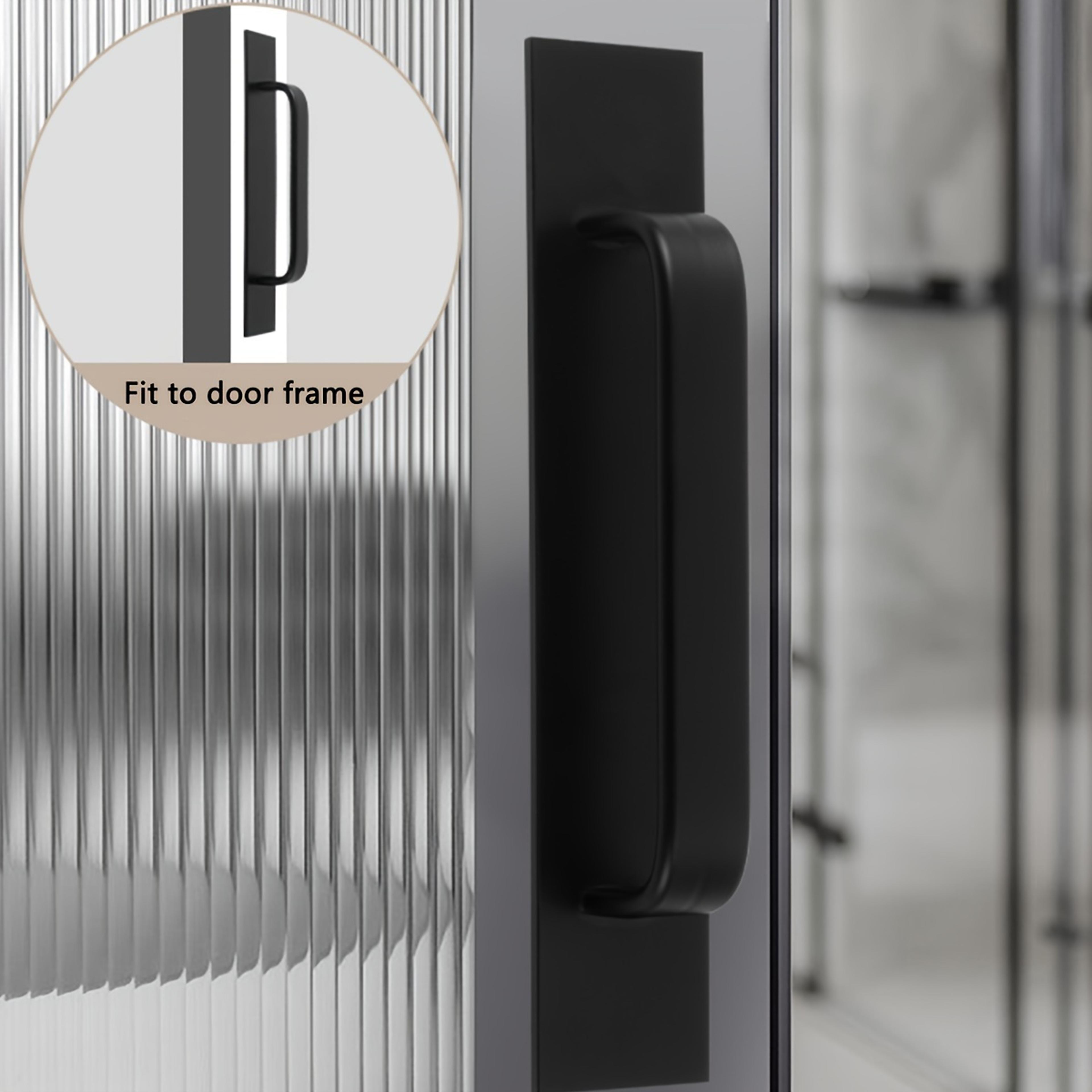 Self Adhesive Door Handle Aluminum Alloy No Drill Pull For Cabinets Windows And Sliding Doors 4