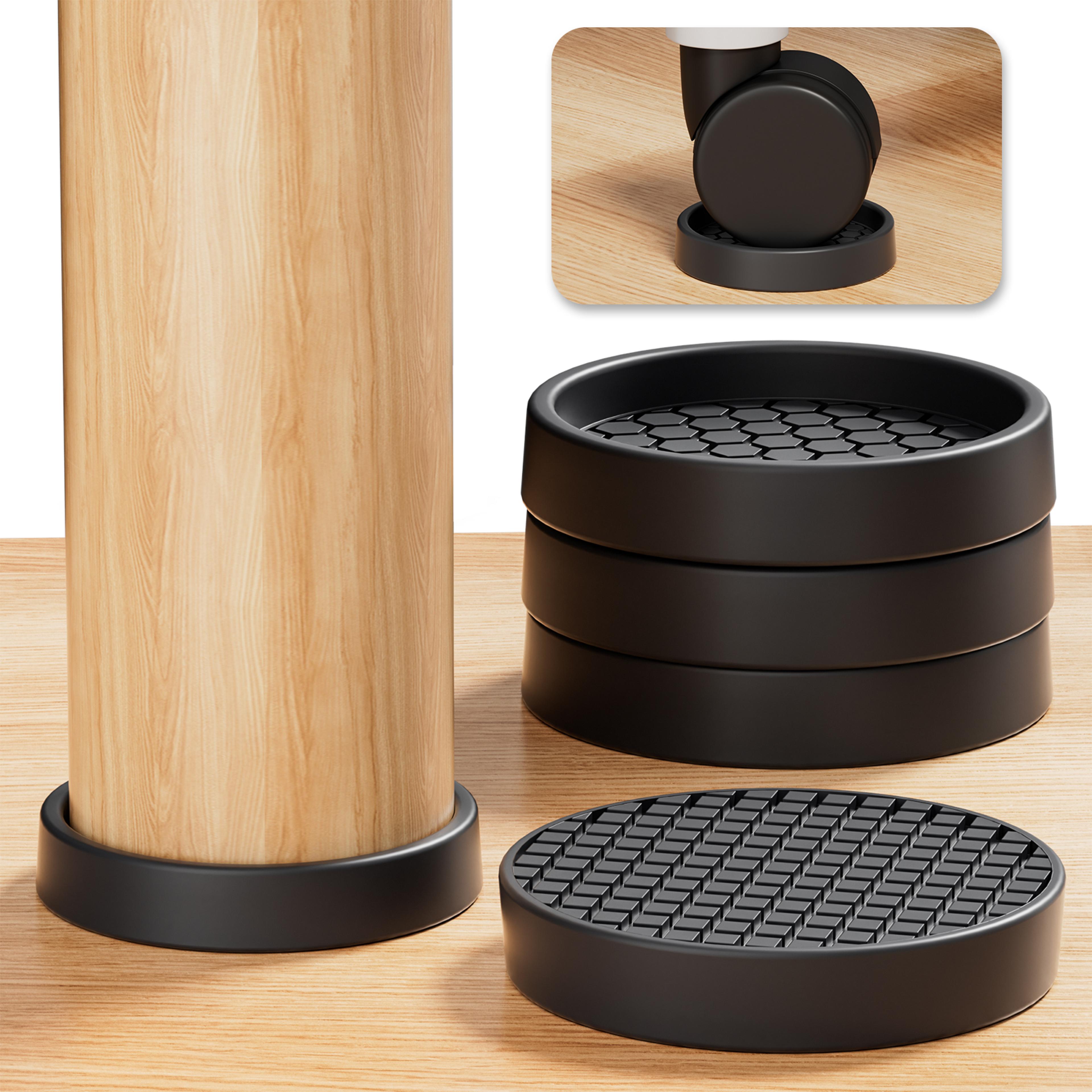 non slip furniture caster cups for beds, chairs and hardwood floors