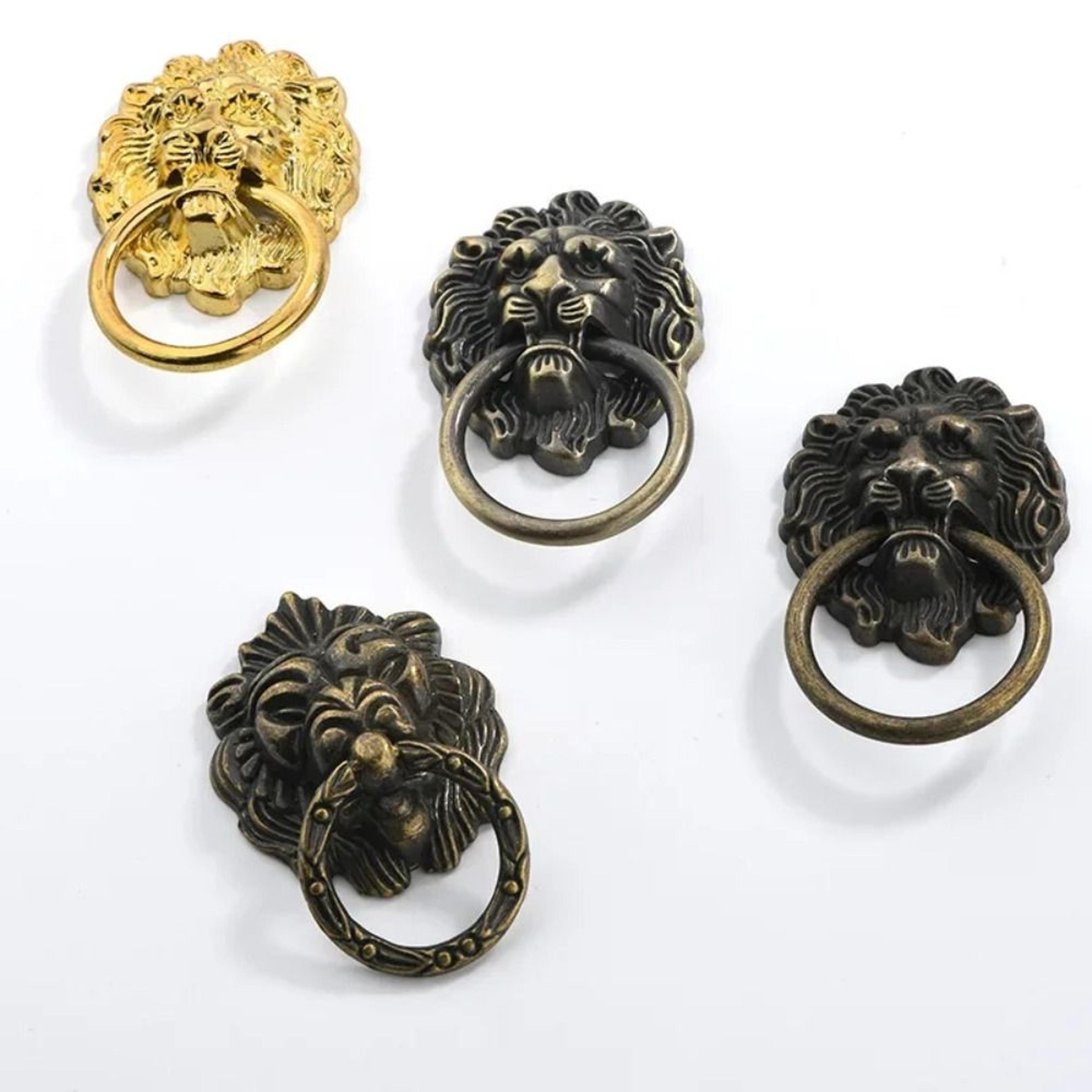 Vintage Lion Head Drawer Pull Antique Cabinet Handle For Dressers And Cabinets 0