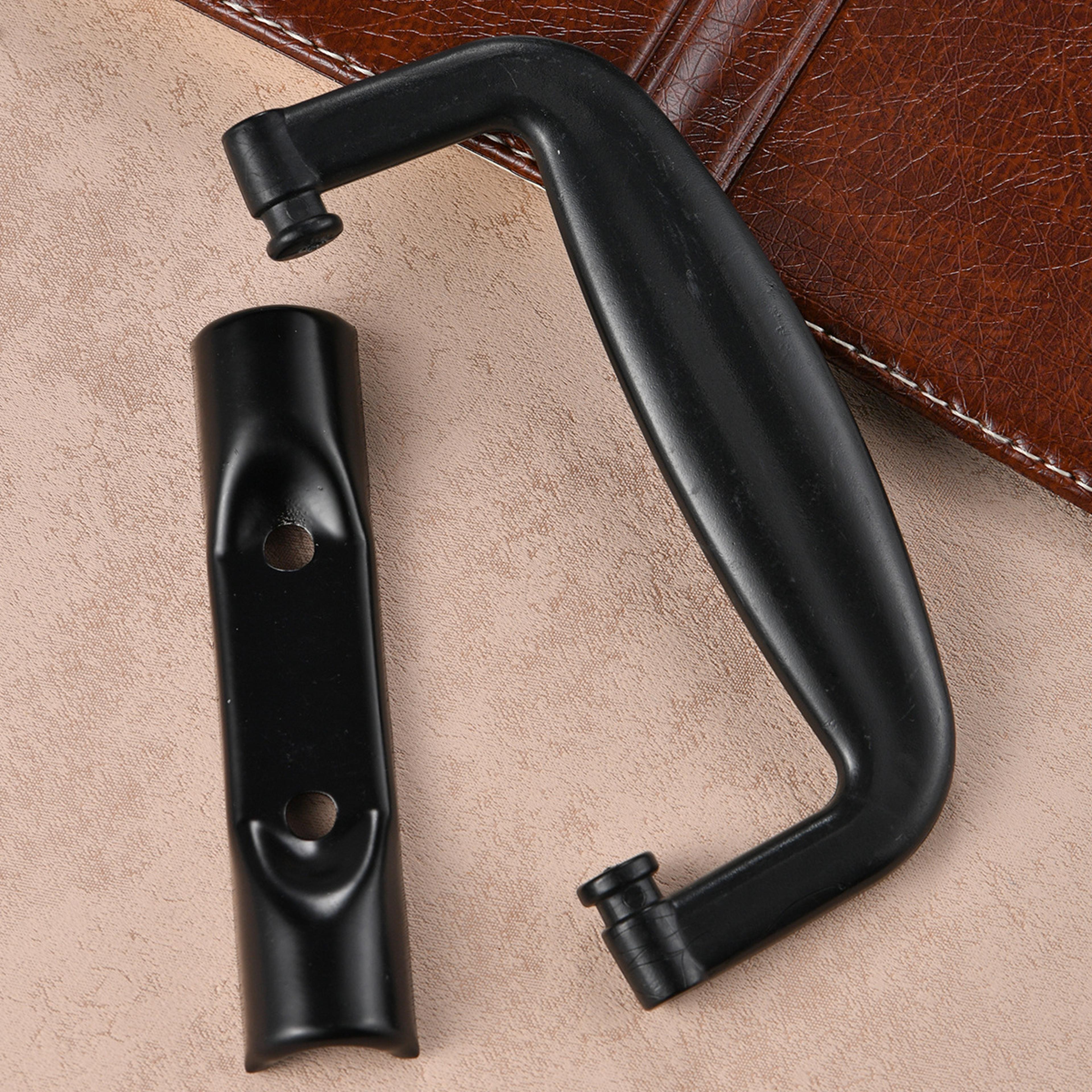 Black Luggage Replacement Handle For Suitcase Repair With Aluminum Case Ends 2