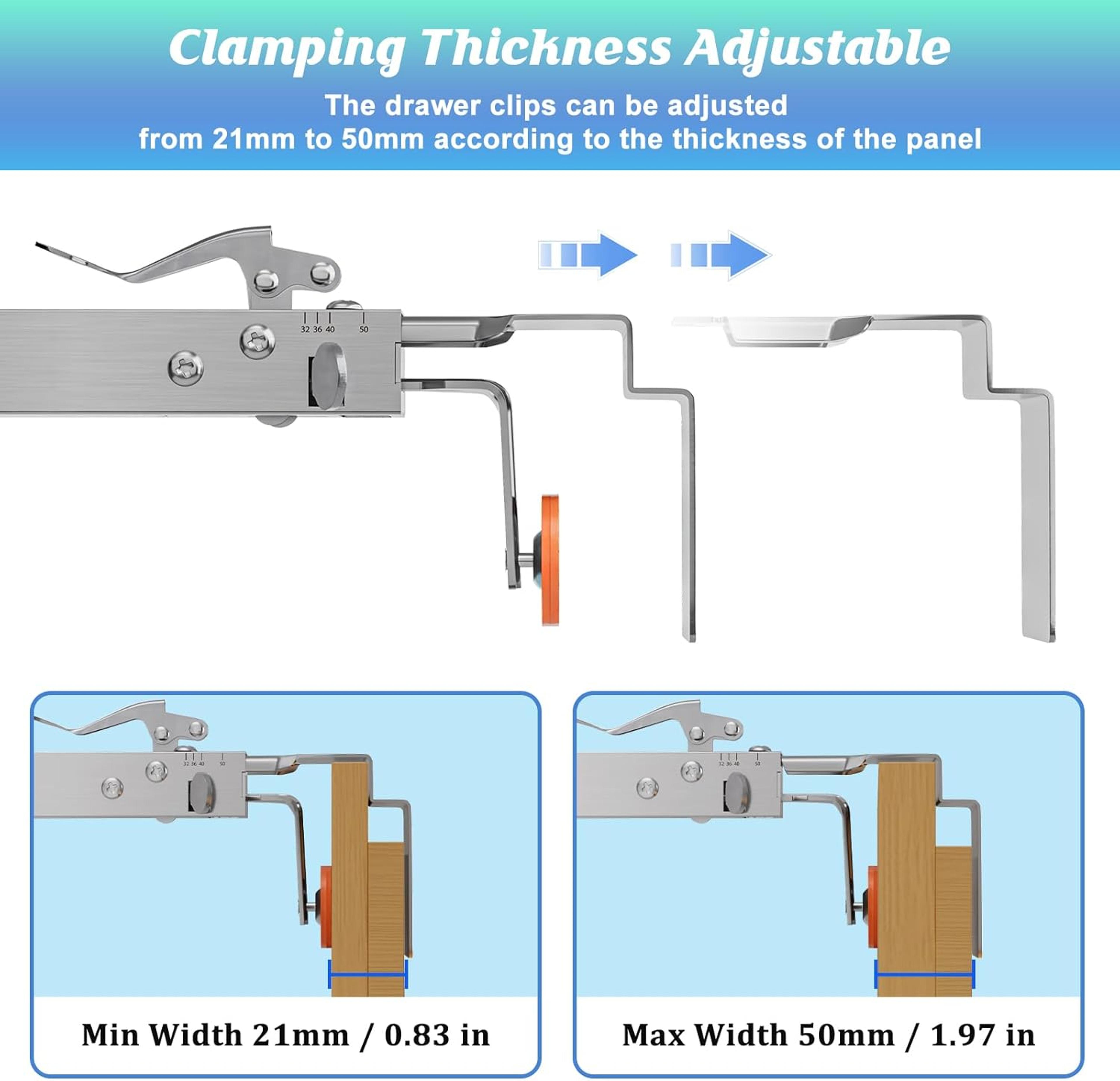 Adjustable Drawer Front Installation Clamp For Cabinet Panel Alignment 3