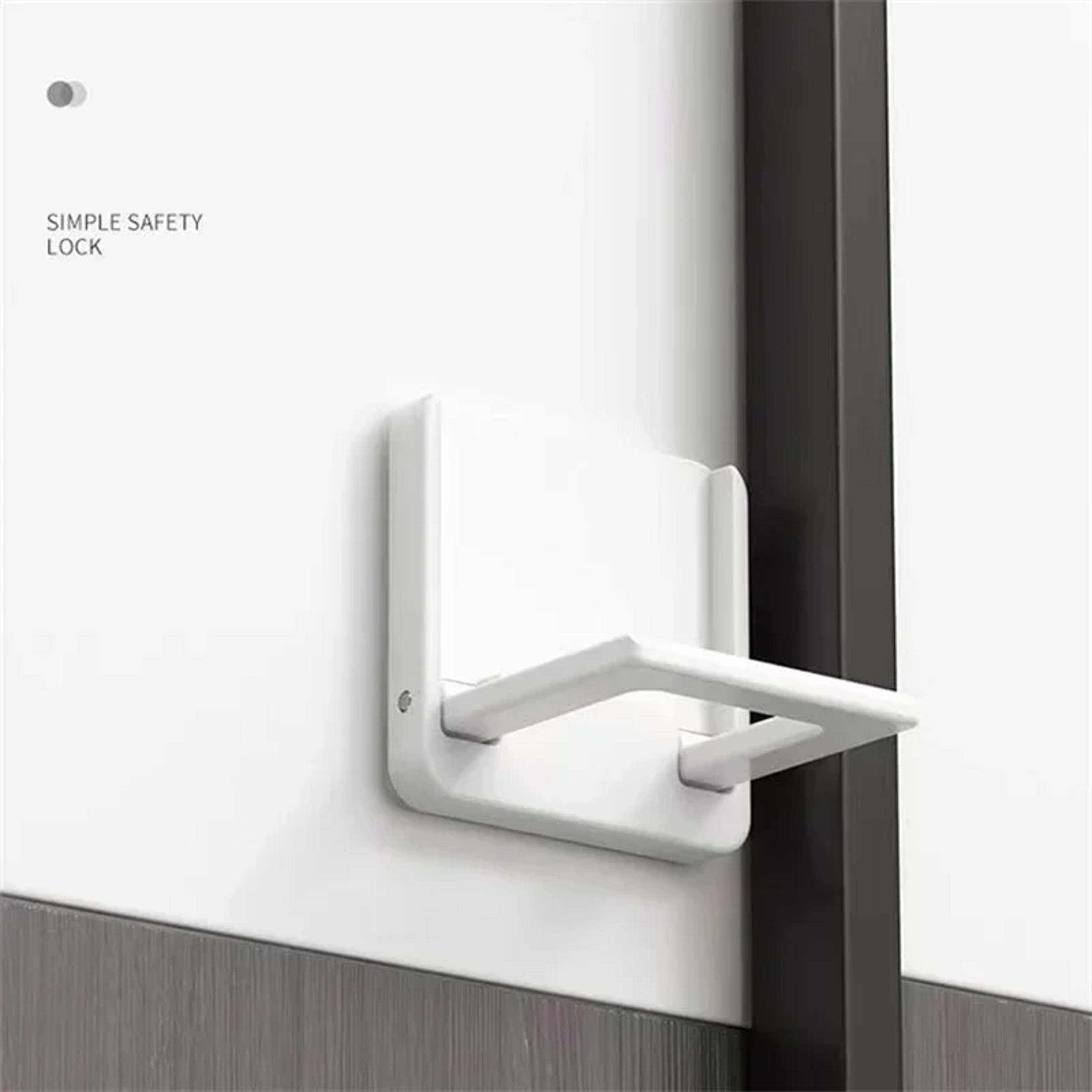 adjustable child safety window lock and sliding door stopper