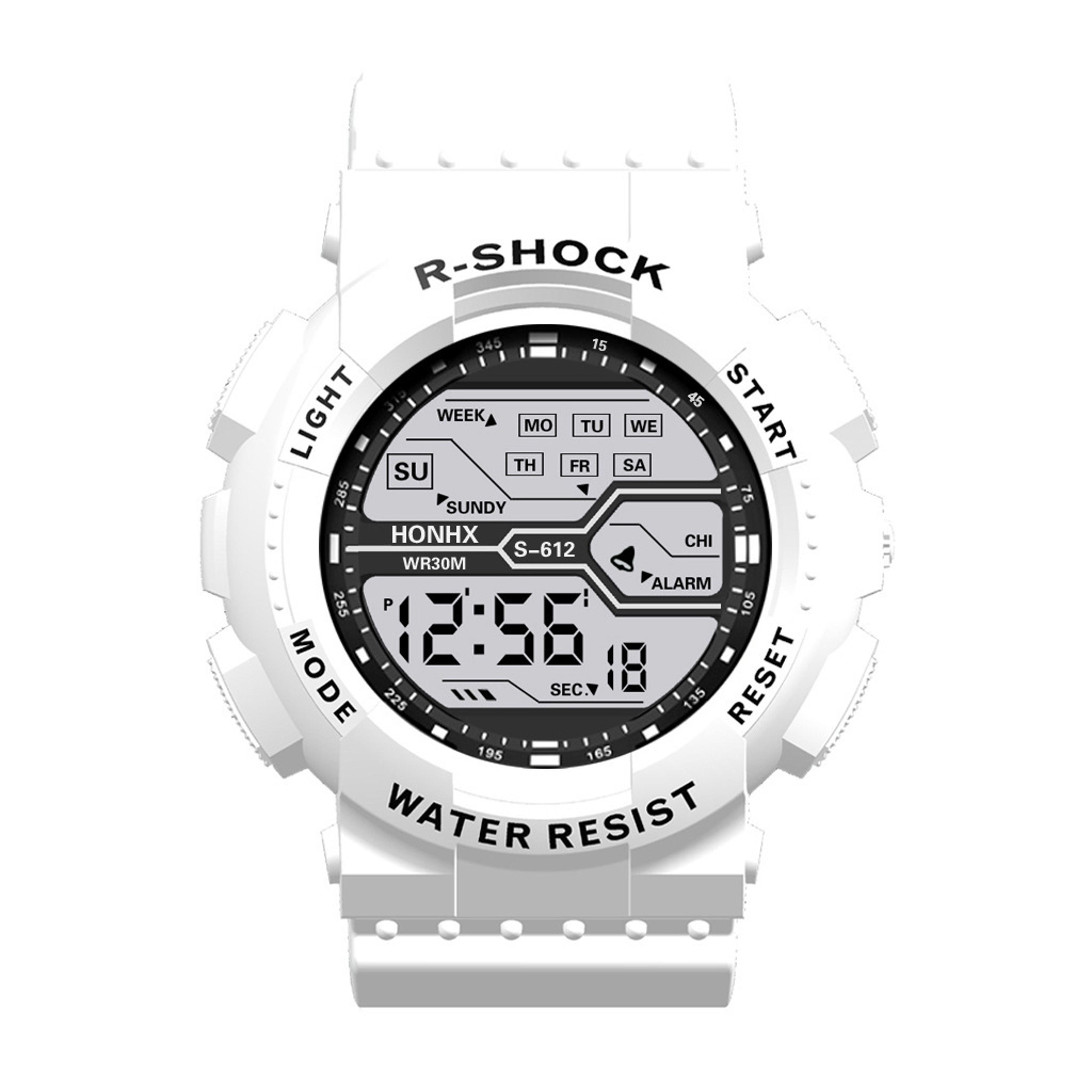 Mens Waterproof Digital Sports Watch With Luminous Display 6
