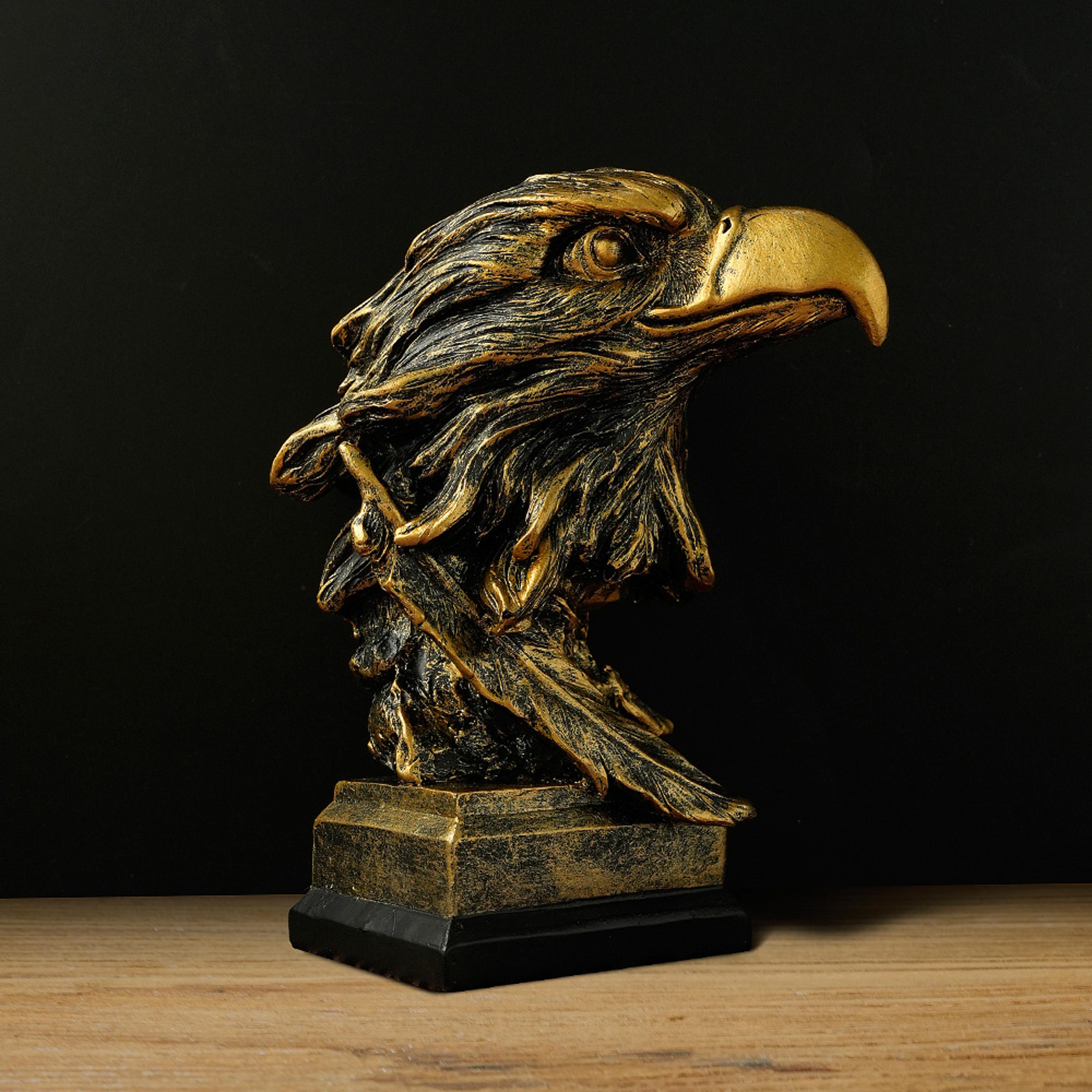 eagle head ornament resin eagle statue for home office decor