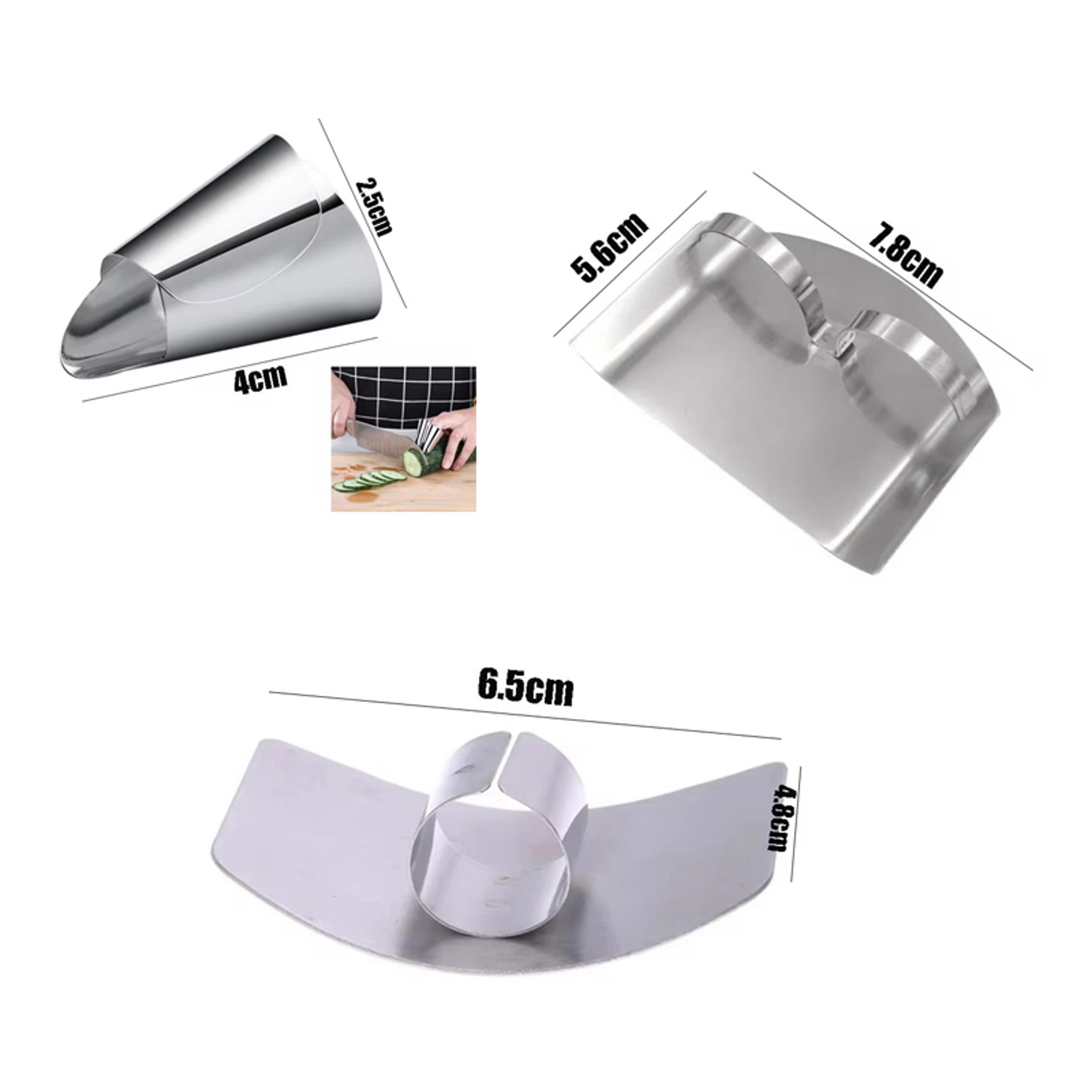 Stainless Steel Finger Guard Kitchen Finger Protector For Safe Vegetable Cutting Tool 5