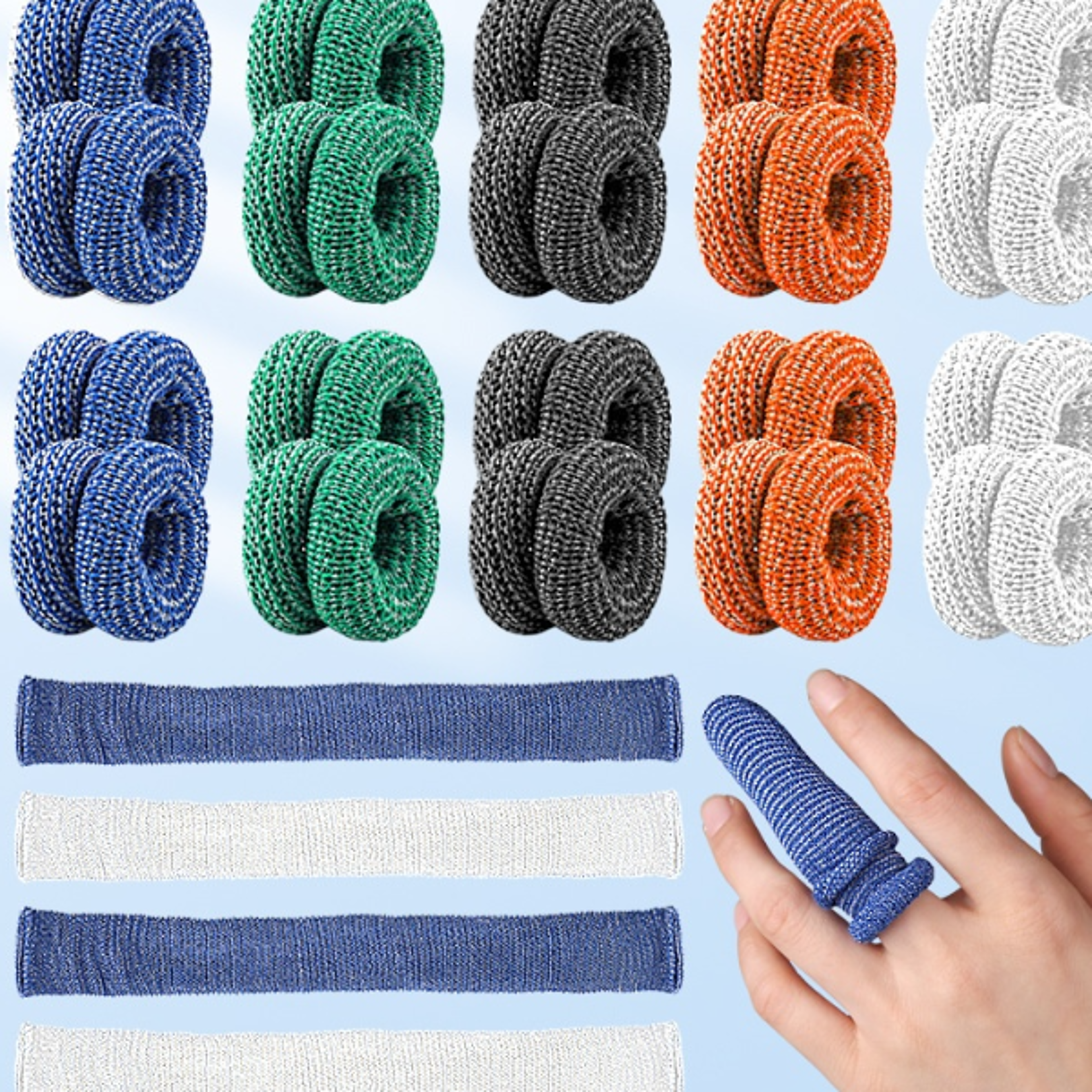 soft cotton finger bandage set tubular finger dressings for first aid