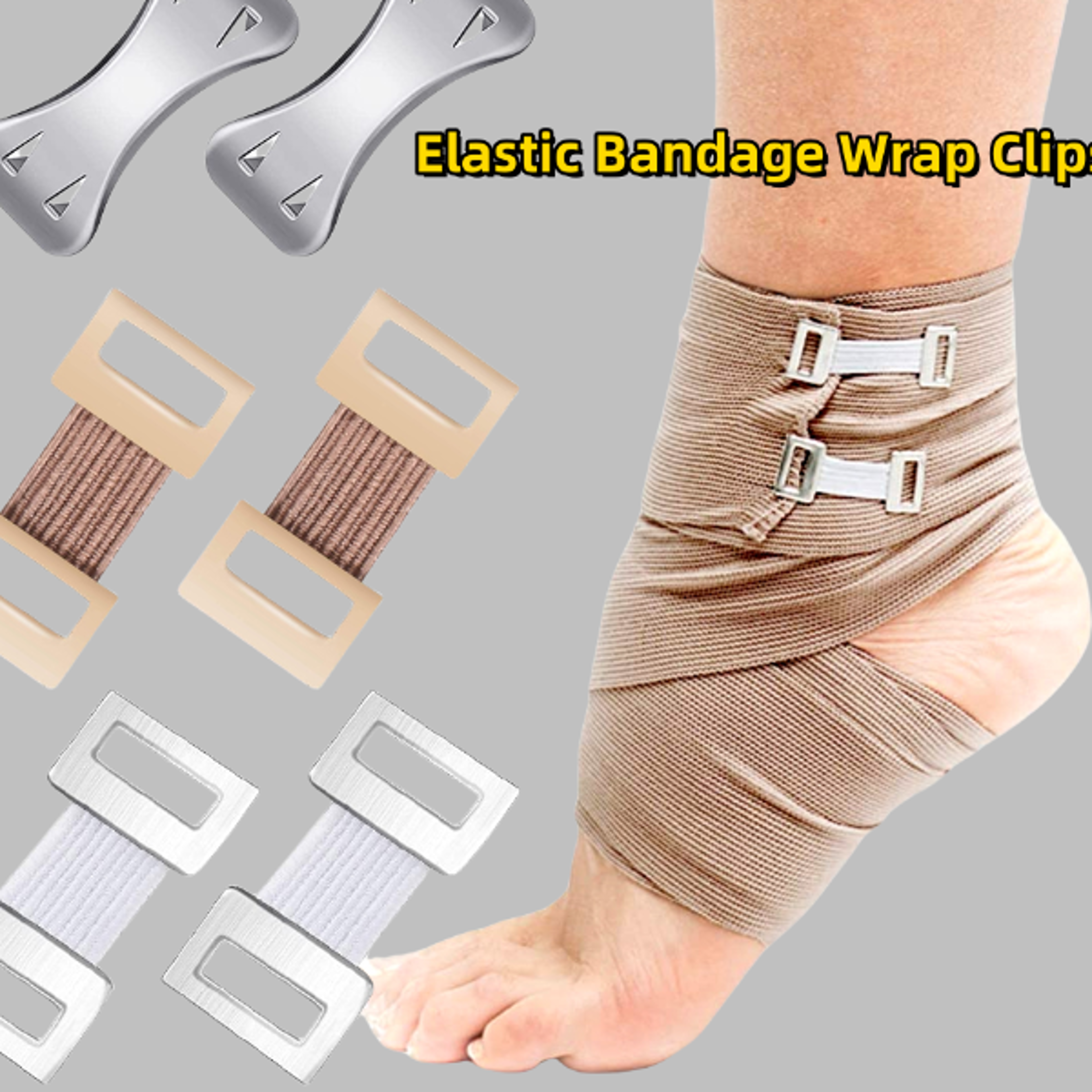 premium elastic bandage clips replacement set metal bandage wrap clips fasteners
