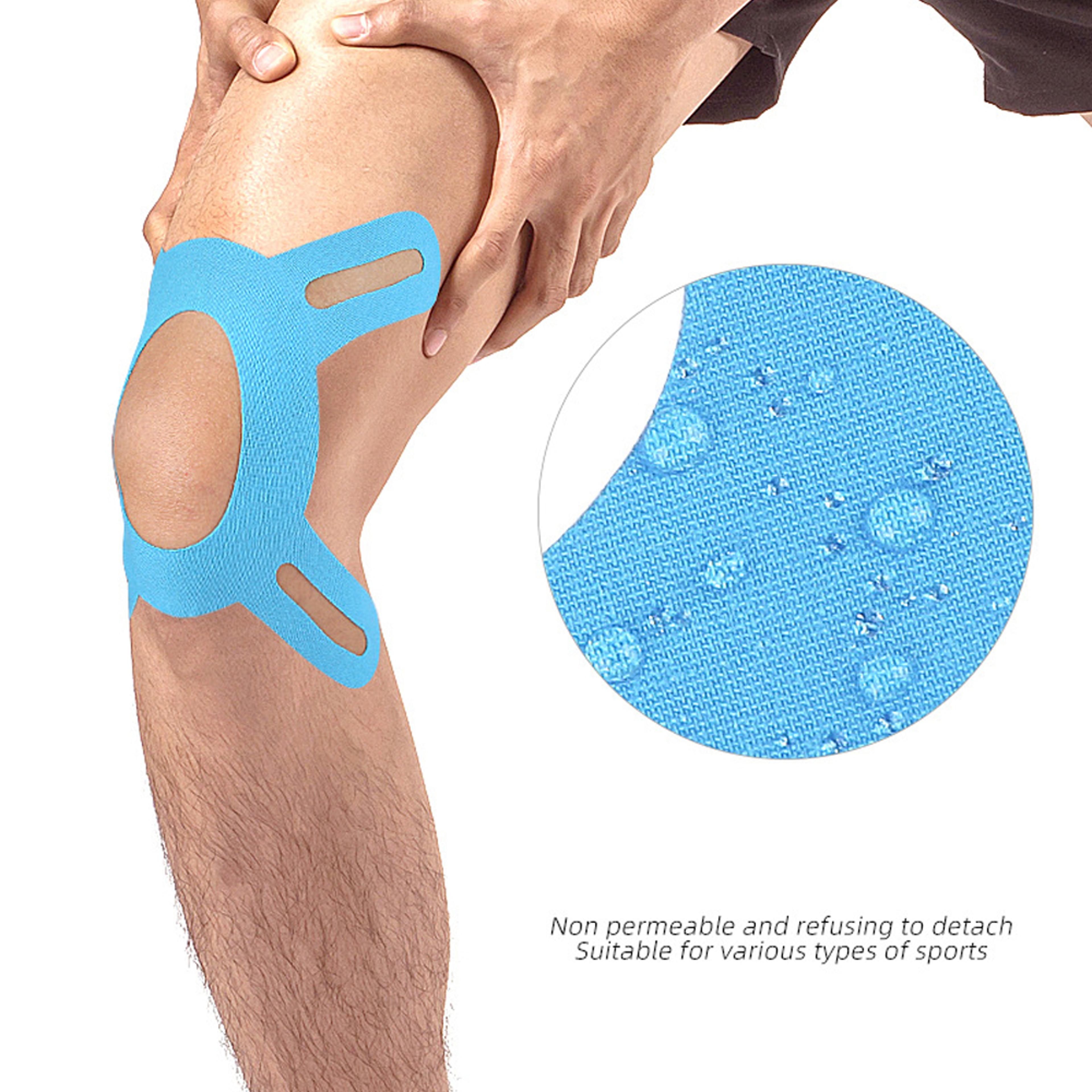 Premium Knee Kinesiology Tape Waterproof Sports Tape For Pain Relief Support  Stability 1