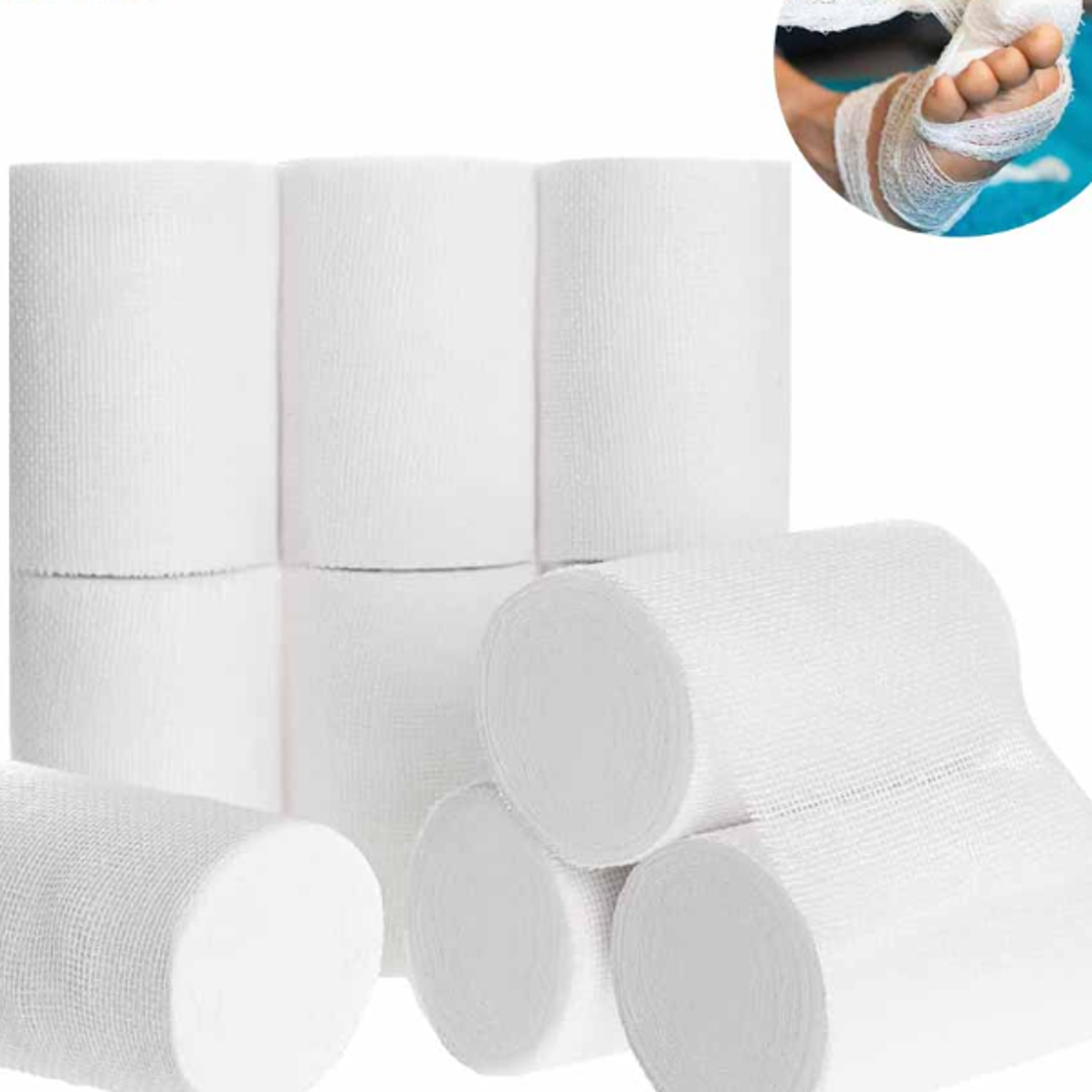 breathable gauze bandages for first aid wound care latex free wrap