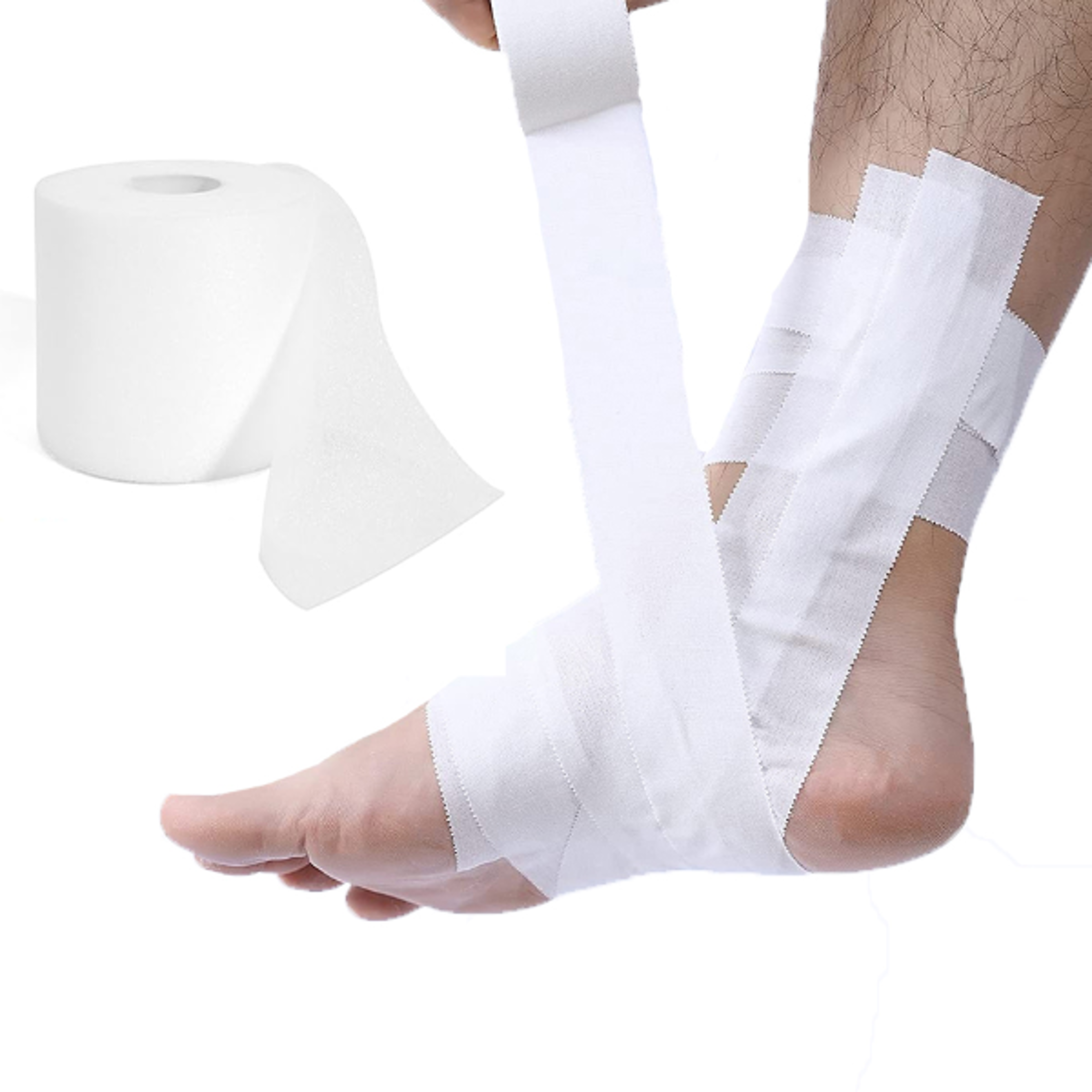 white athletic tape strong sports tape for wrist ankle support