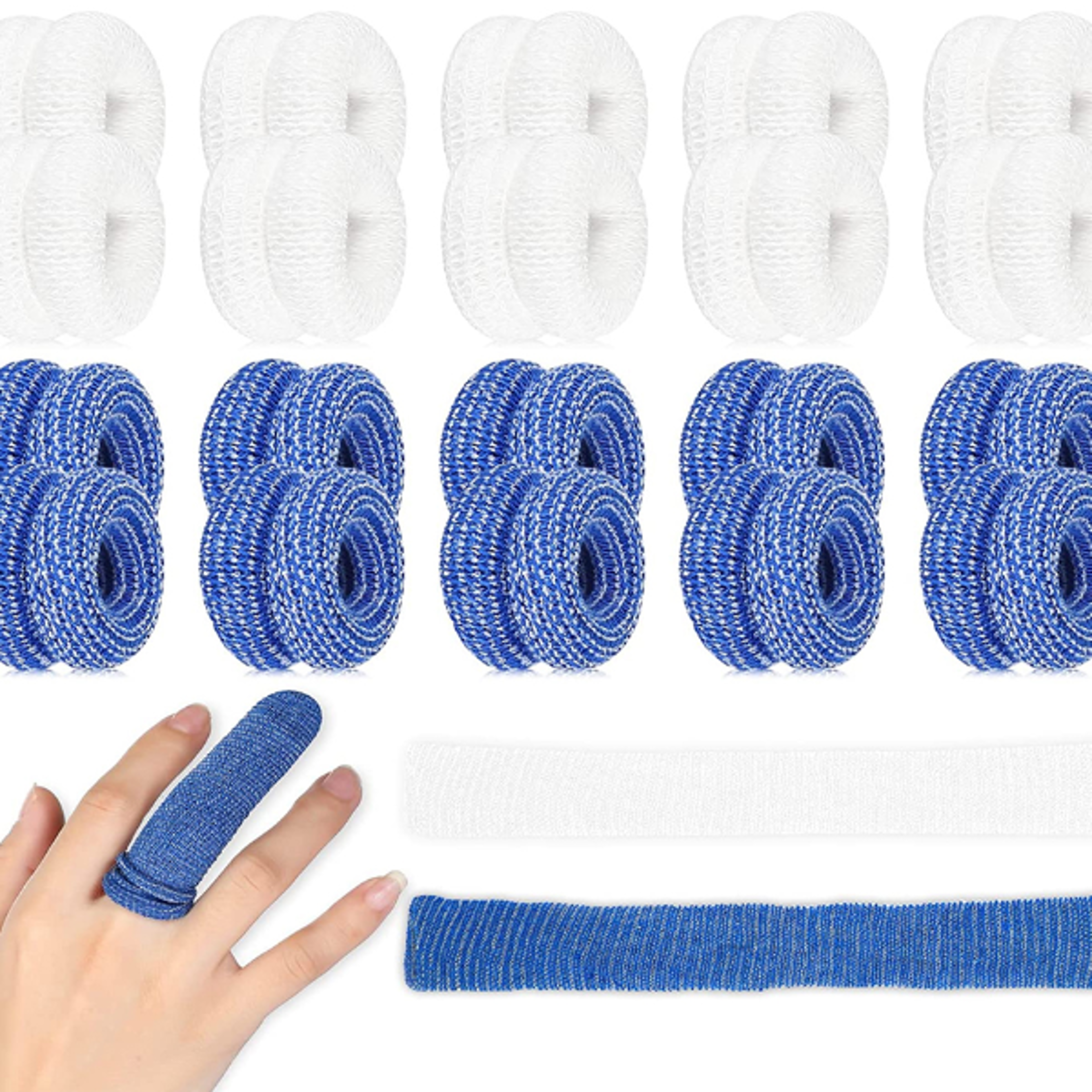 breathable finger compression sleeves for thumb, toe, arthritis & sprain support