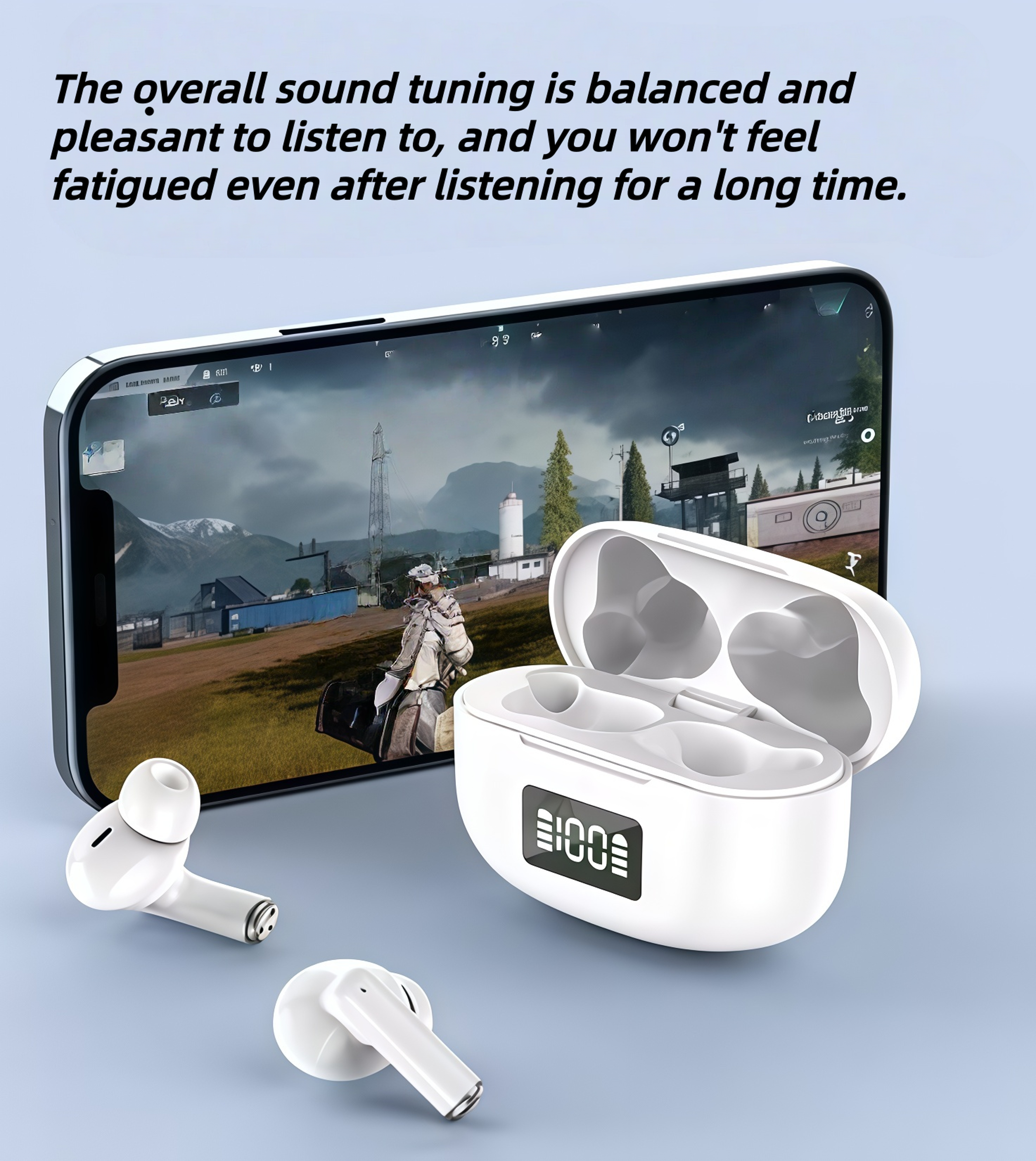 Wireless Bluetooth Earbuds For Sports Comfortable Headphones 1