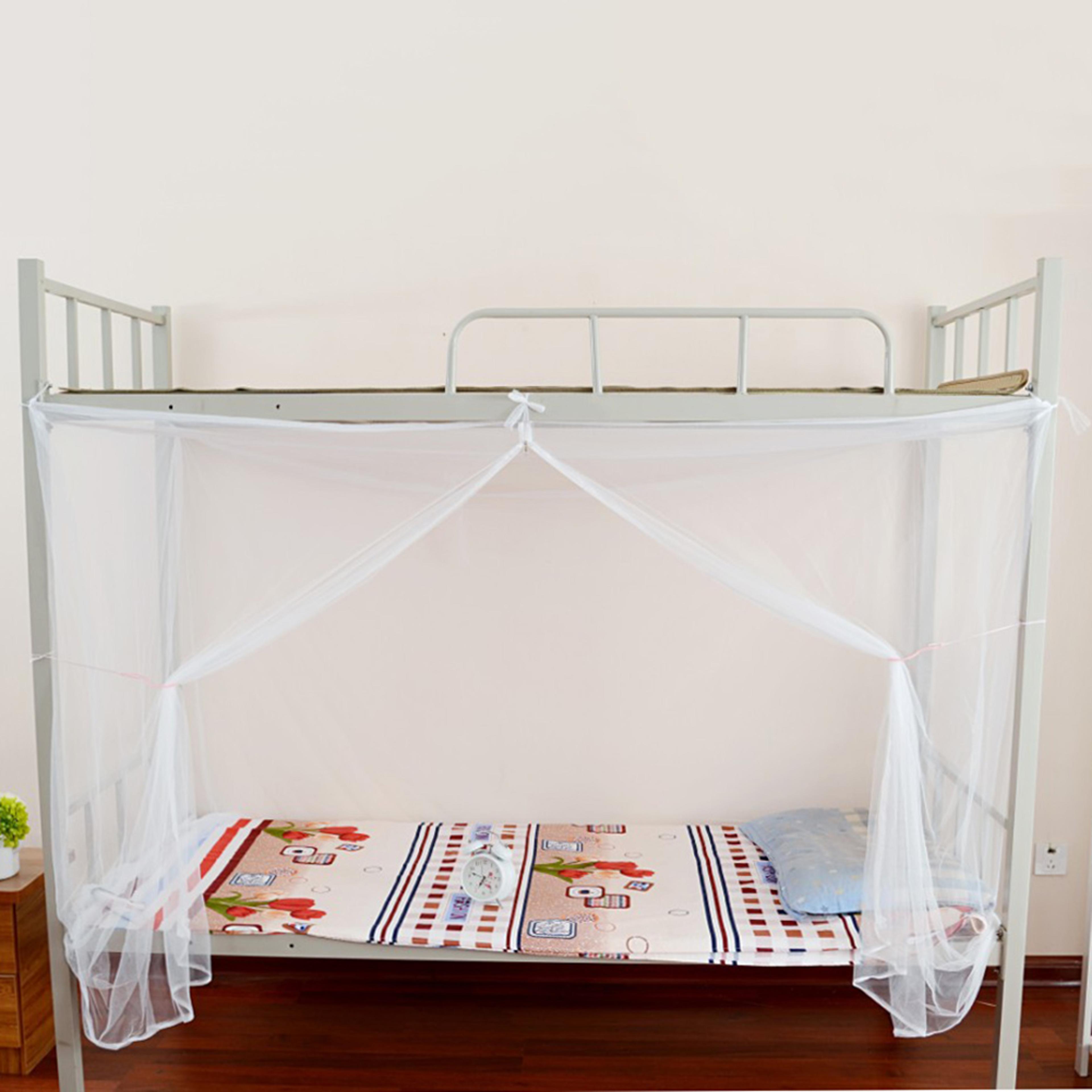 White Mosquito Net Bed Canopy For Full Queen King Beds 1