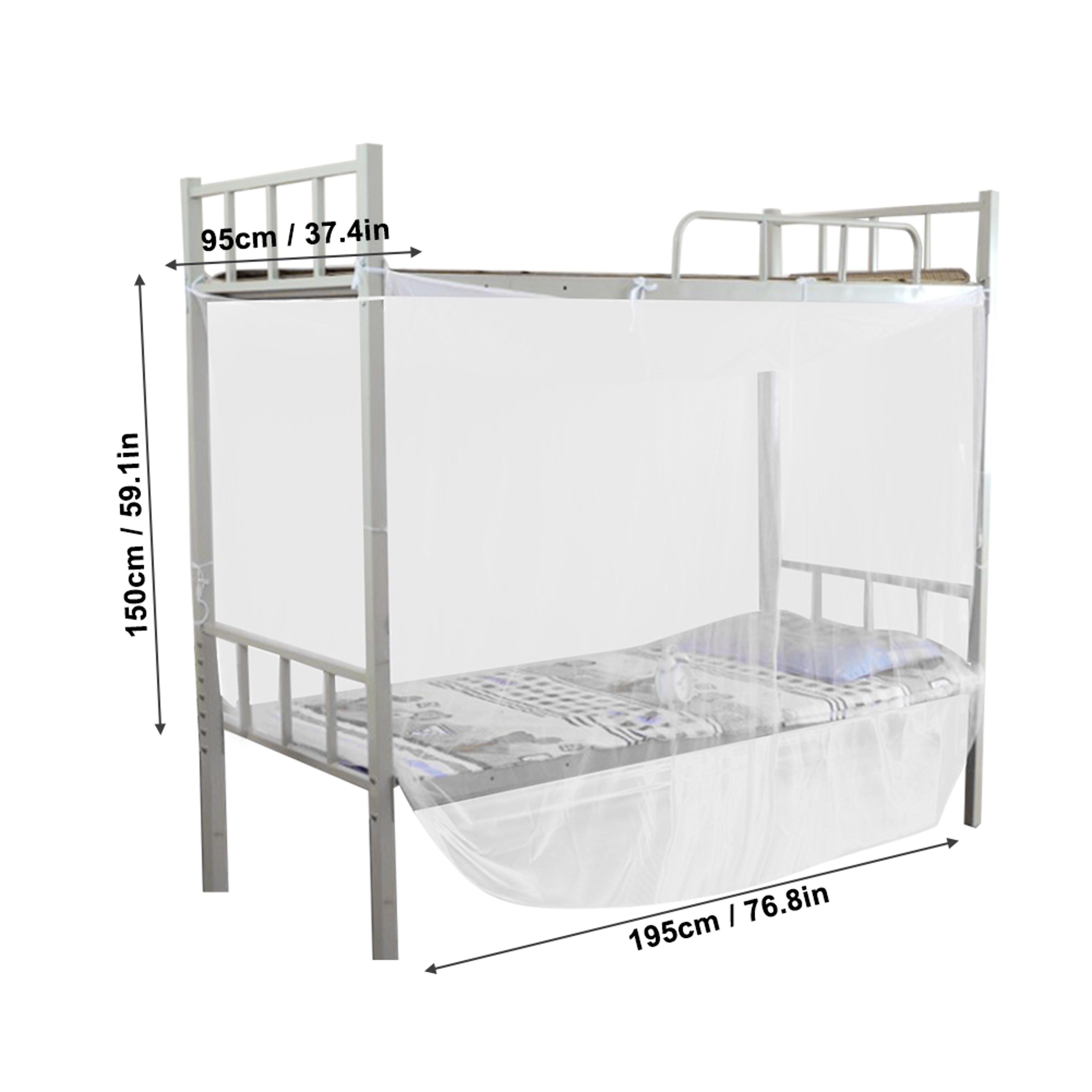White Mosquito Net Bed Canopy For Full Queen King Beds 4