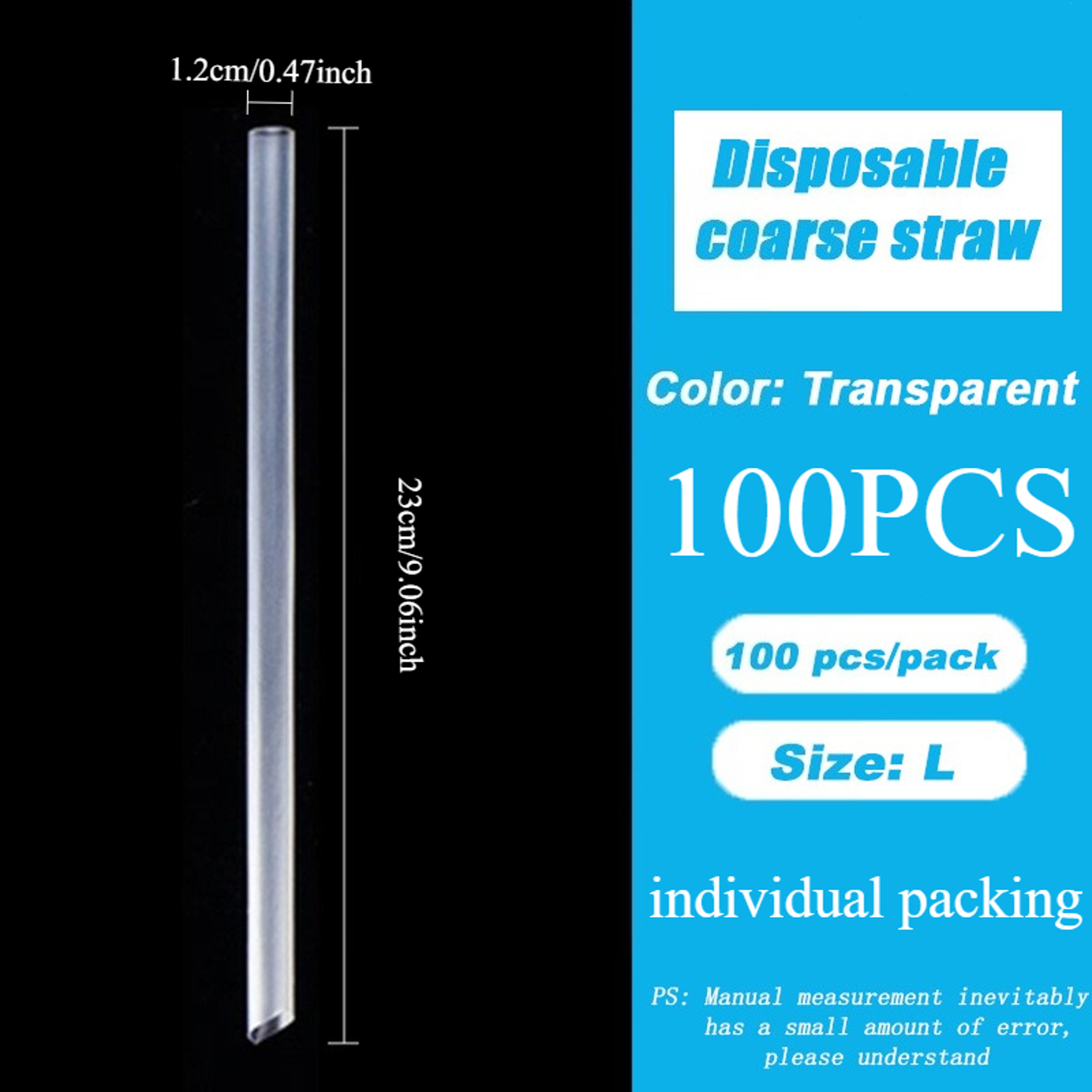 Individually Wrapped Clear Disposable Straws For Smoothies Milk Tea And Iced Coffee 7