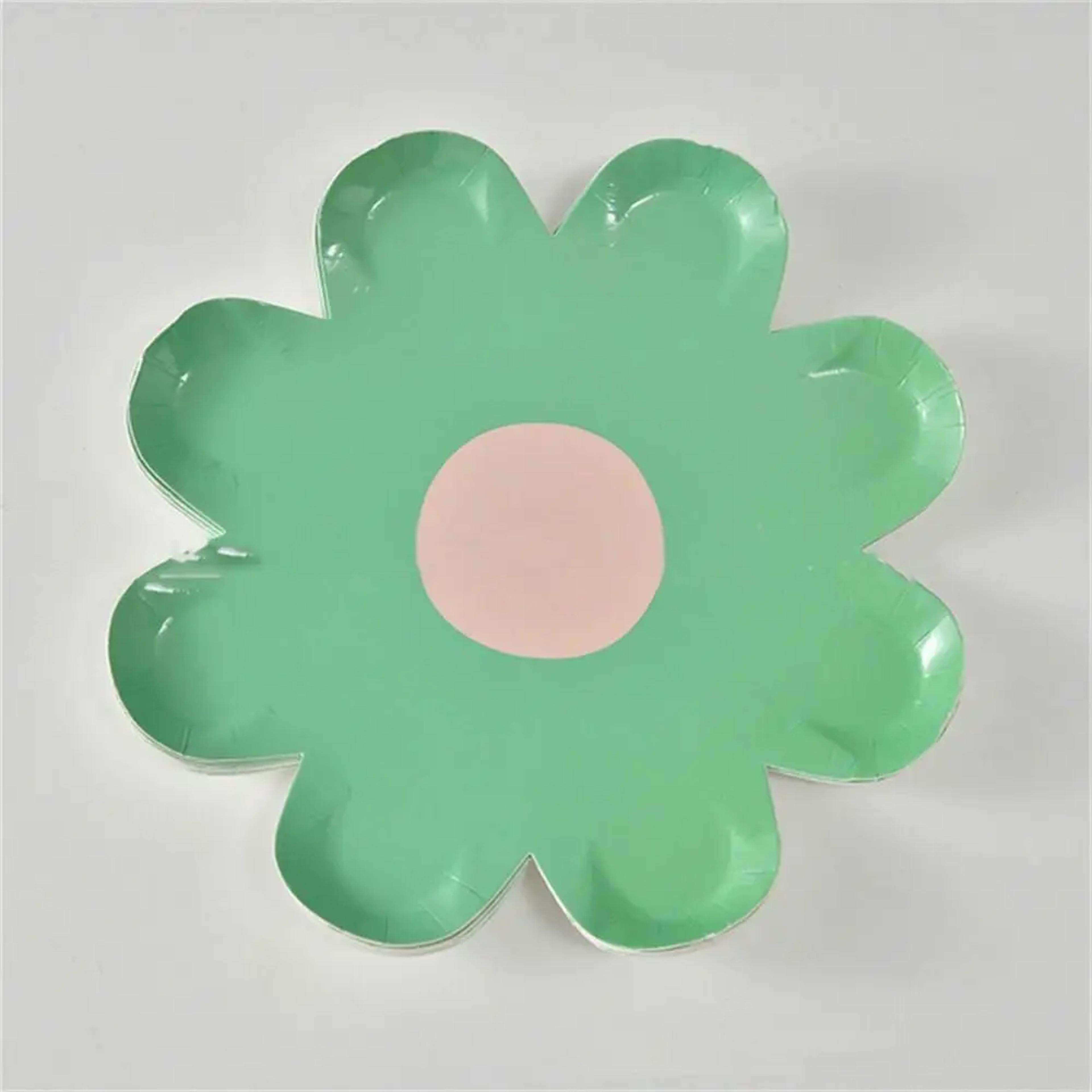 Charming Daisy Floral Disposable Paper Plates For Party Picnic  Birthday Tableware 8