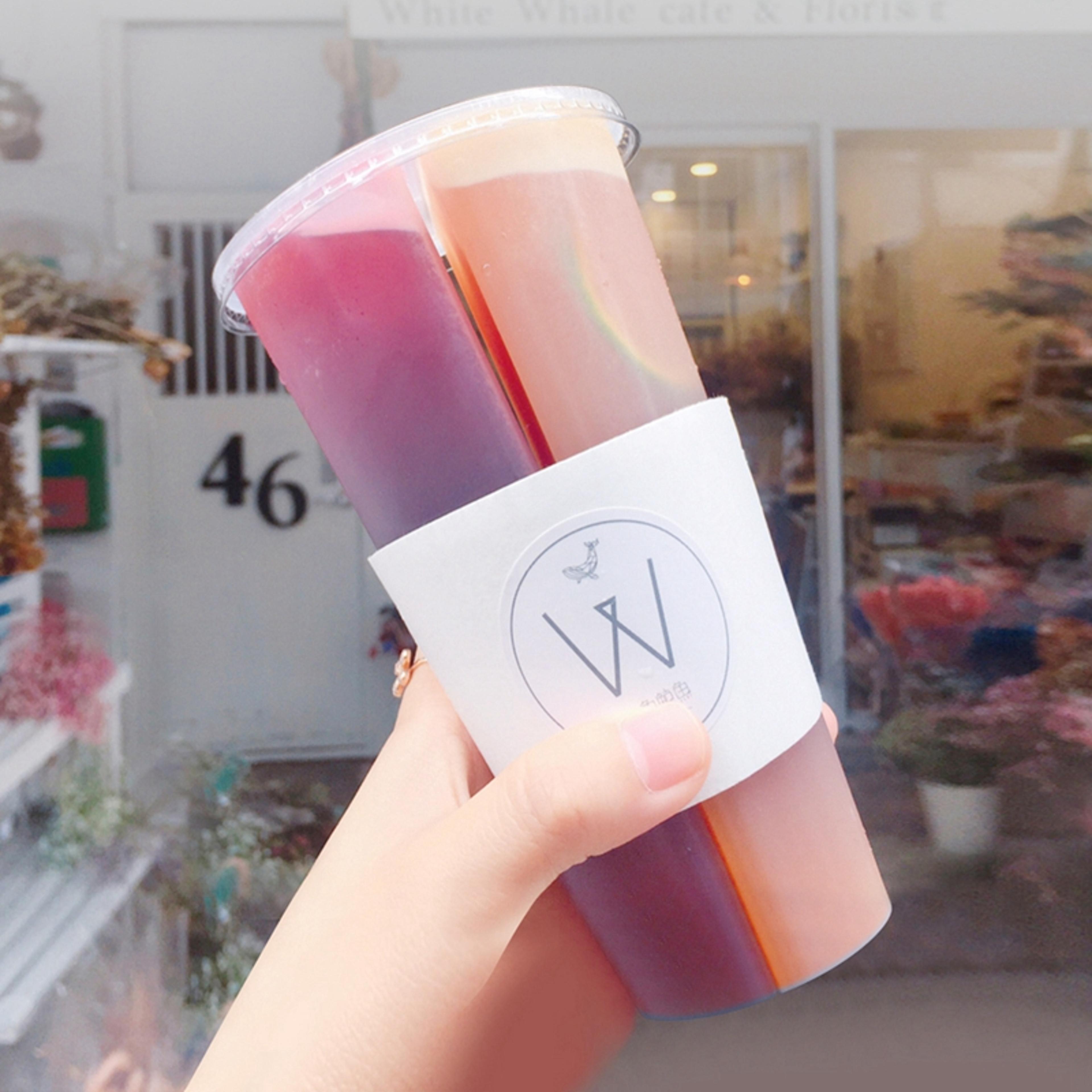 Disposable Plastic Cups With Lids For Bubble Tea  Smoothies 2