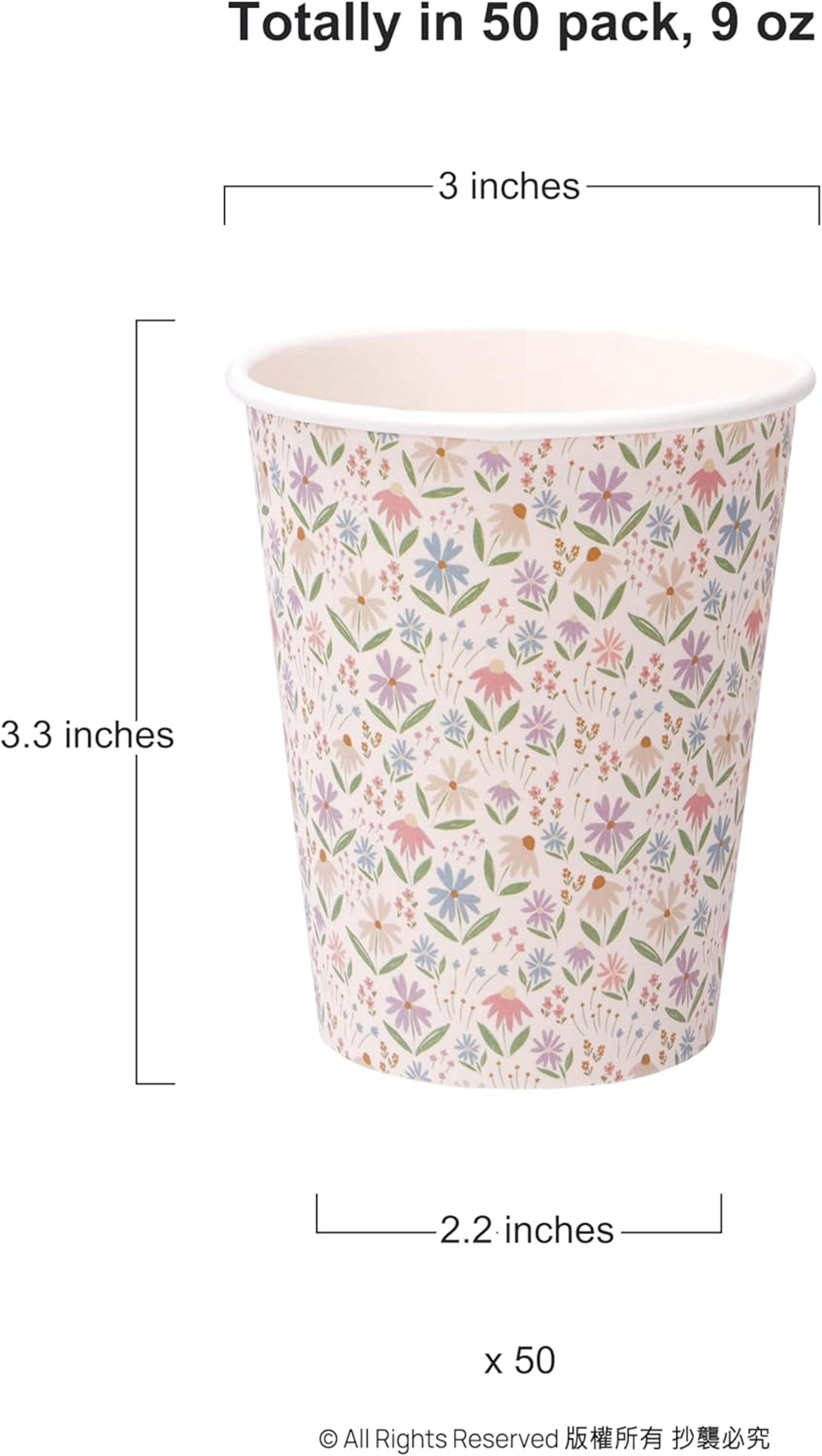 Elegant Disposable Party Drinkware For Tea Party Wedding  Bridal Shower 4