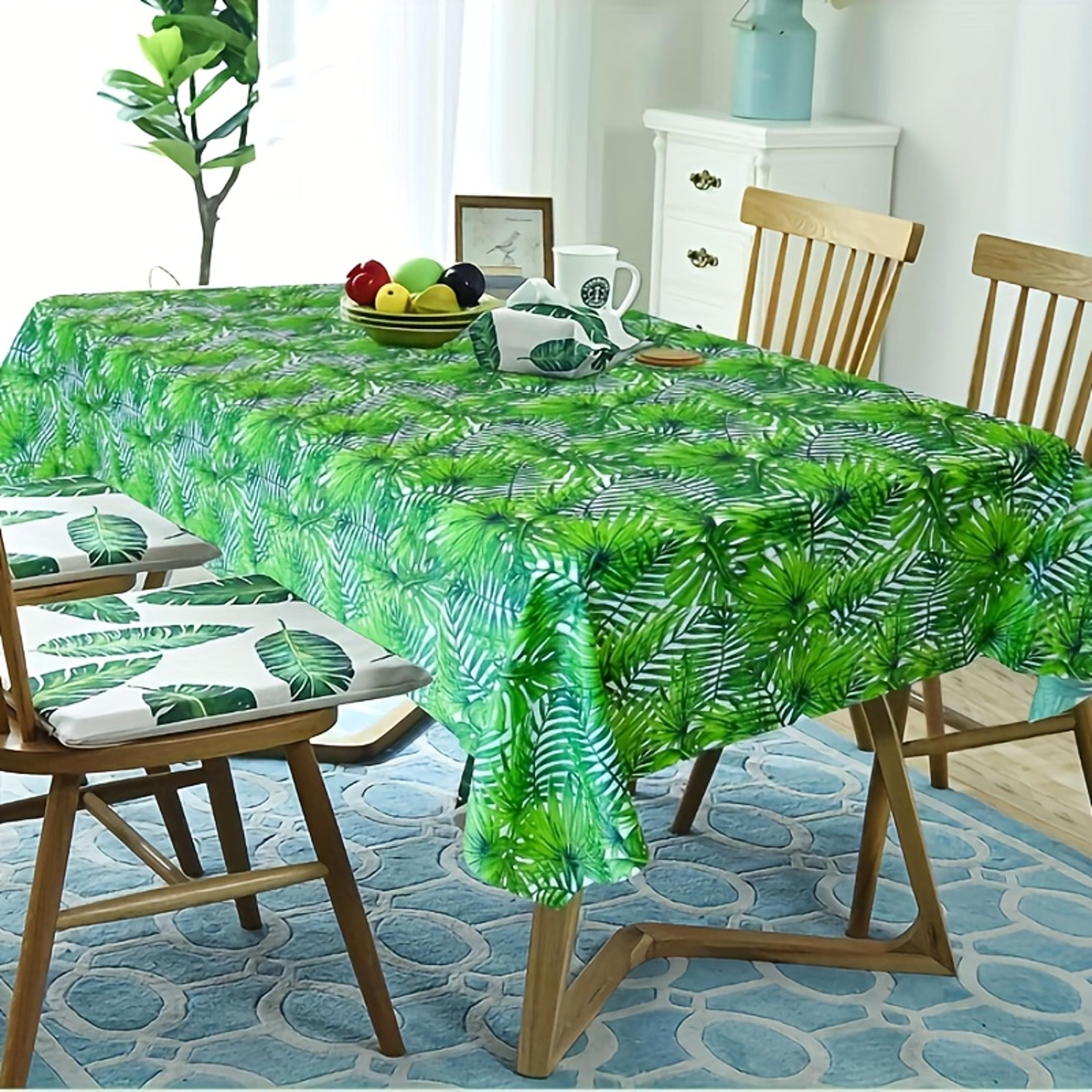 Tropical Palm Leaf Tablecloths Waterproof Disposable Party Decor For Indoor  Outdoor Events 3