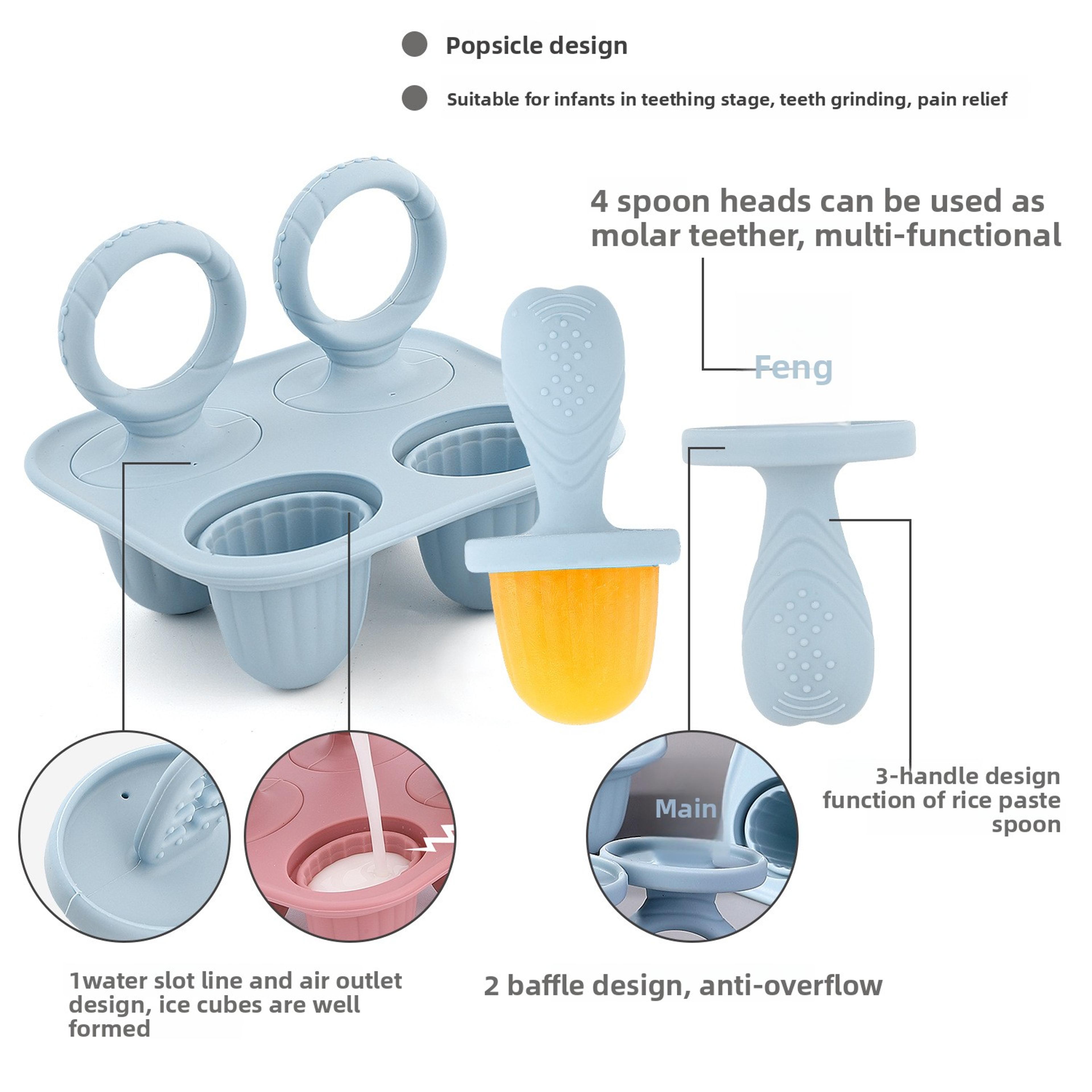 Silicone Baby Popsicle Mold For Teething Treats 3