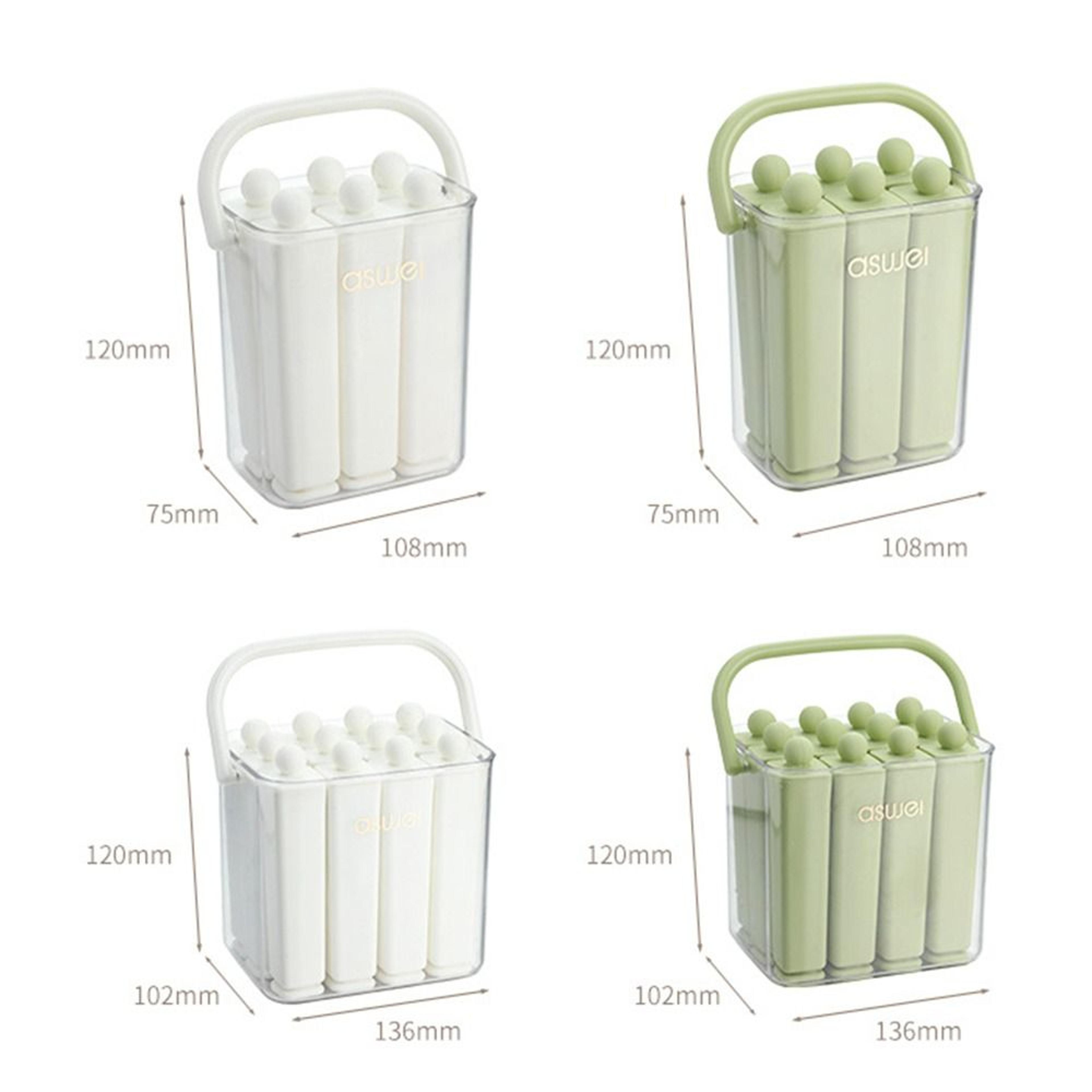 Reusable Silicone Popsicle Mold With Lid Long Bar Ice Tray For Homemade Frozen Treats 5