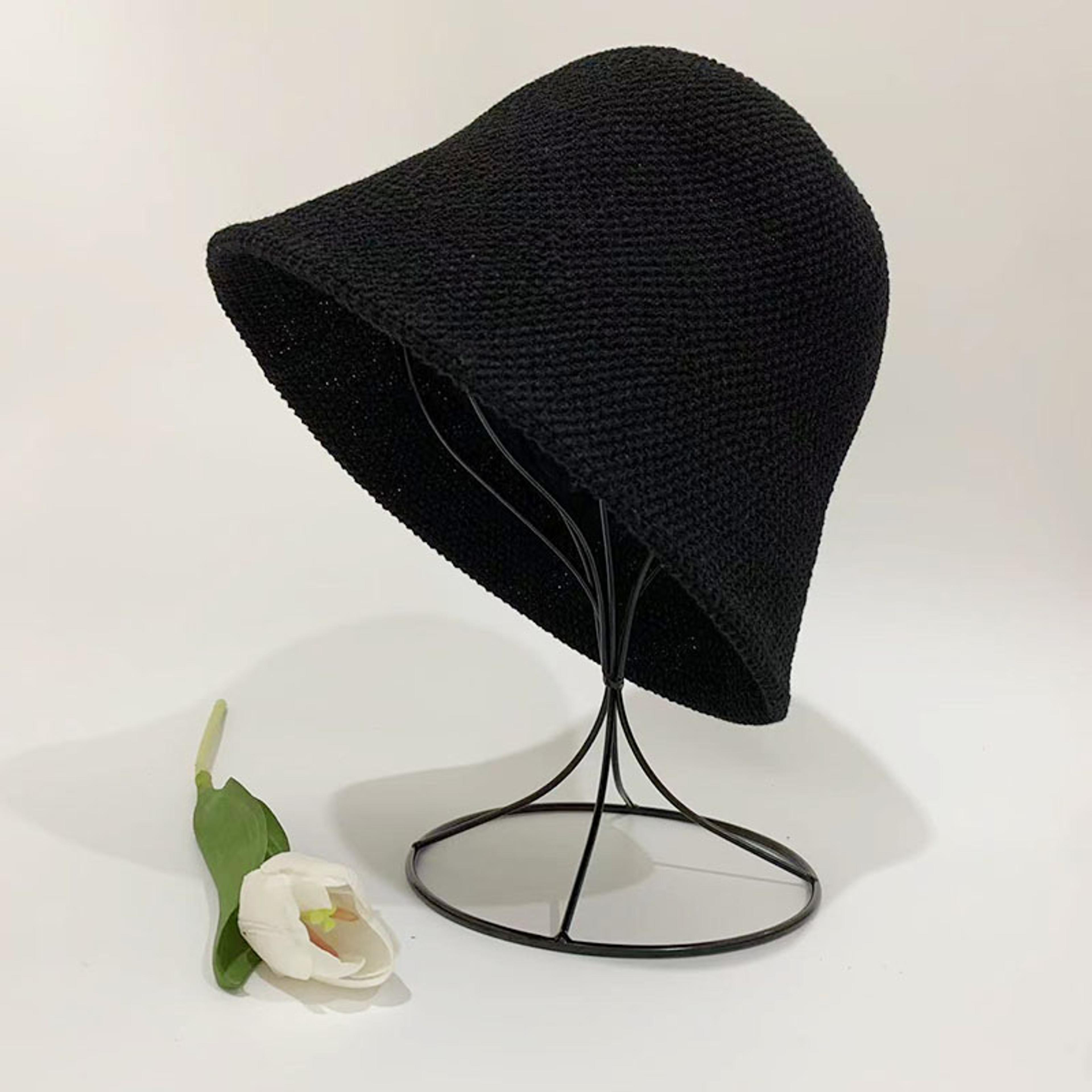 Foldable Woven Sun Hat For Women Beach Travel Bucket Hat 3