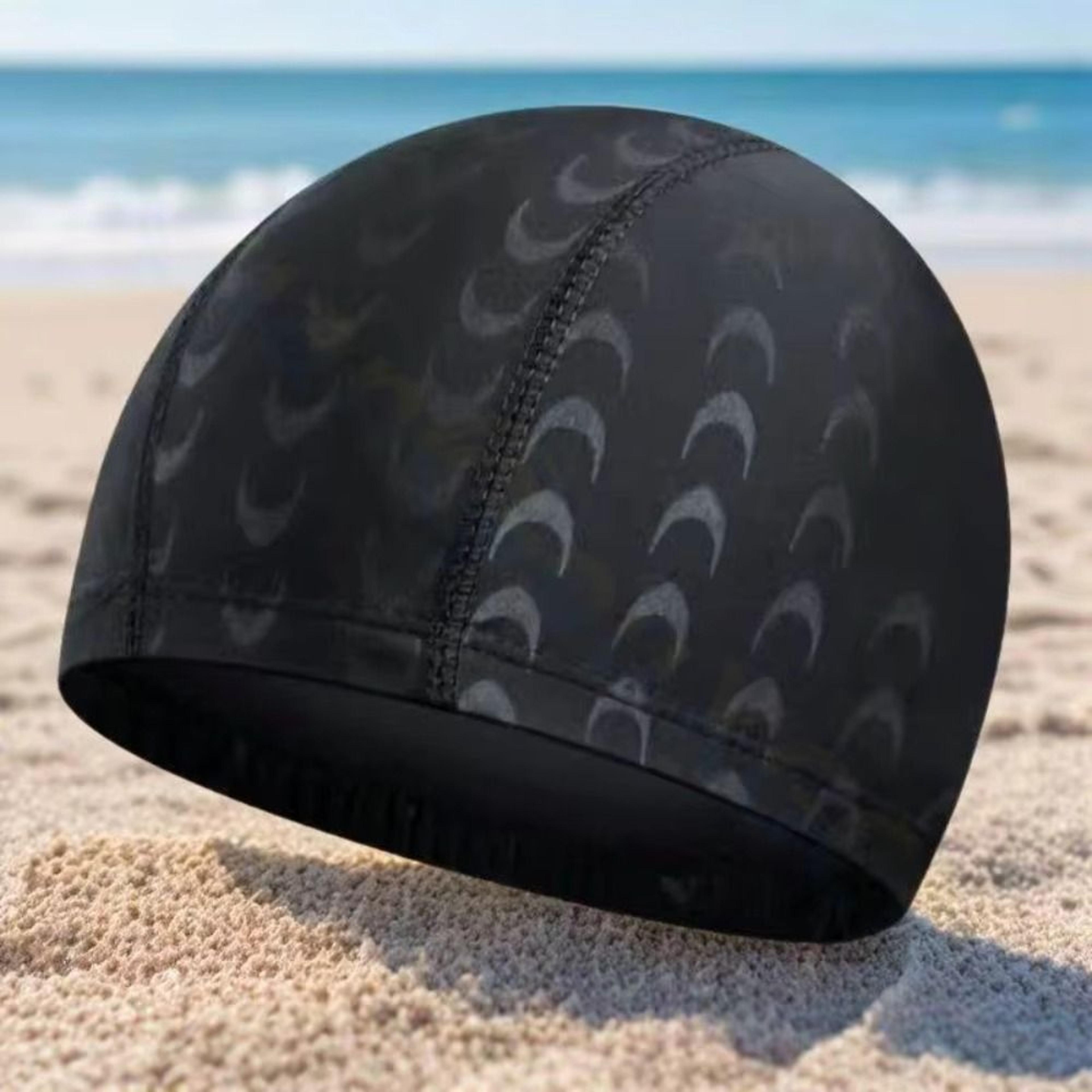High Elastic Nylon Adult Swim Cap With Ear Protection 3