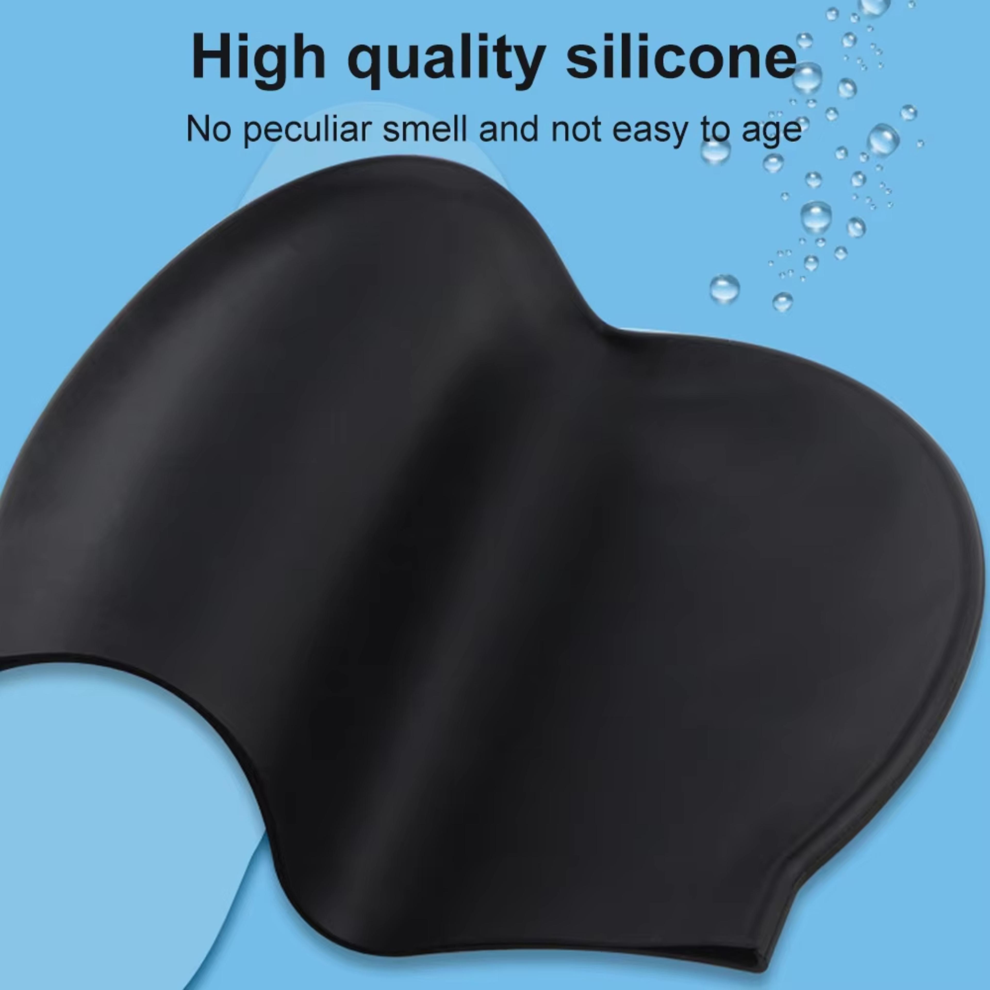 Extra Large Silicone Swim Cap For Long Hair Braids Locs And Curls 5